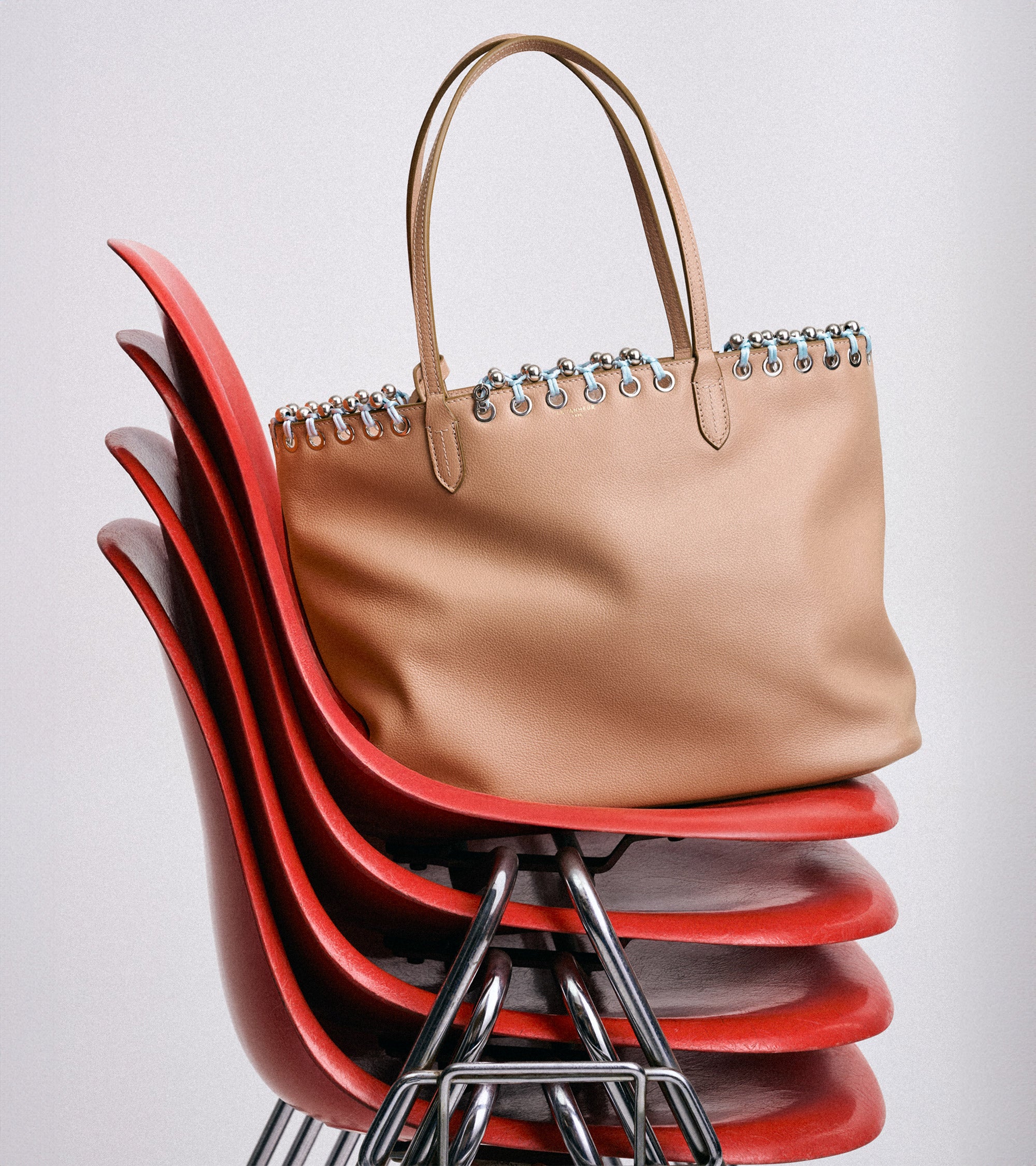 Shopper aus genarbtem Leder Kitesy Martin Studio