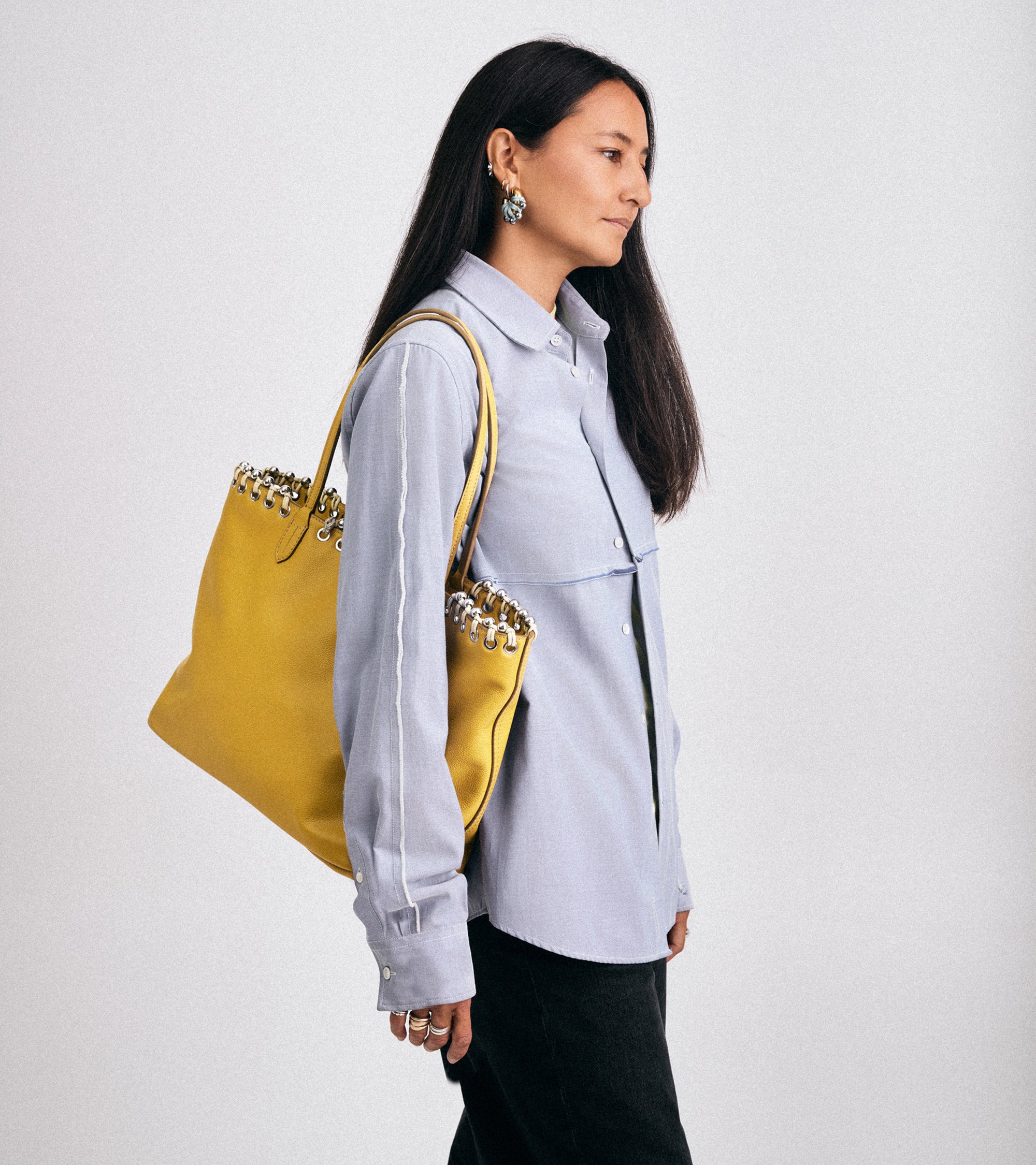 Shopper aus genarbtem Leder Kitesy Martin Studio