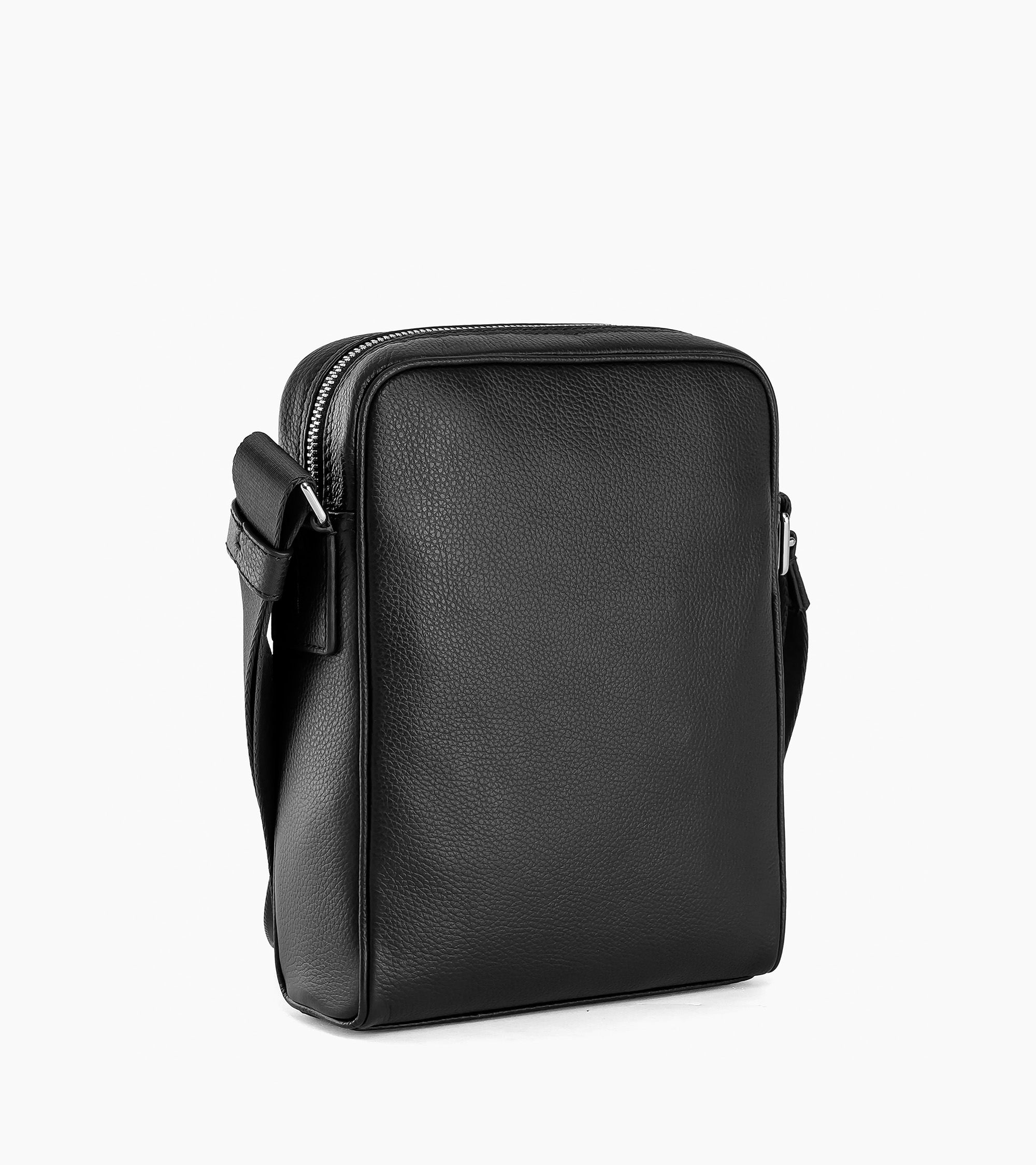 Mittelgroße Umhängetasche Charles aus genarbtem Leder