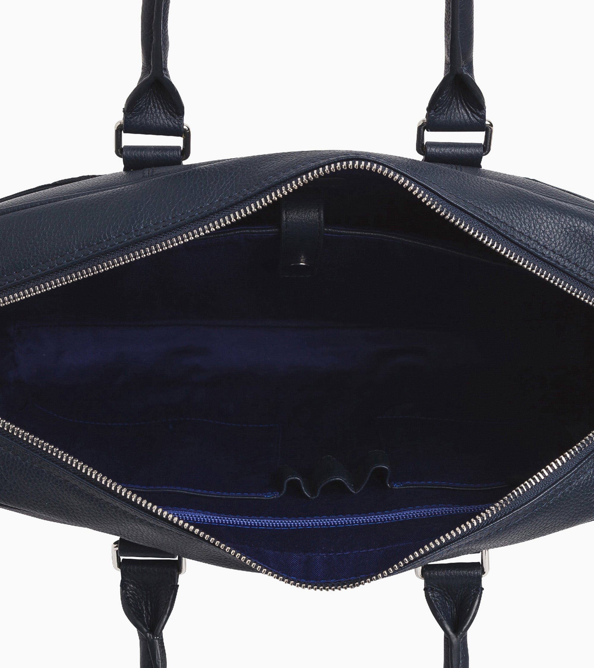 17" Charles Aktentasche aus genarbtem Leder mittleres Modell