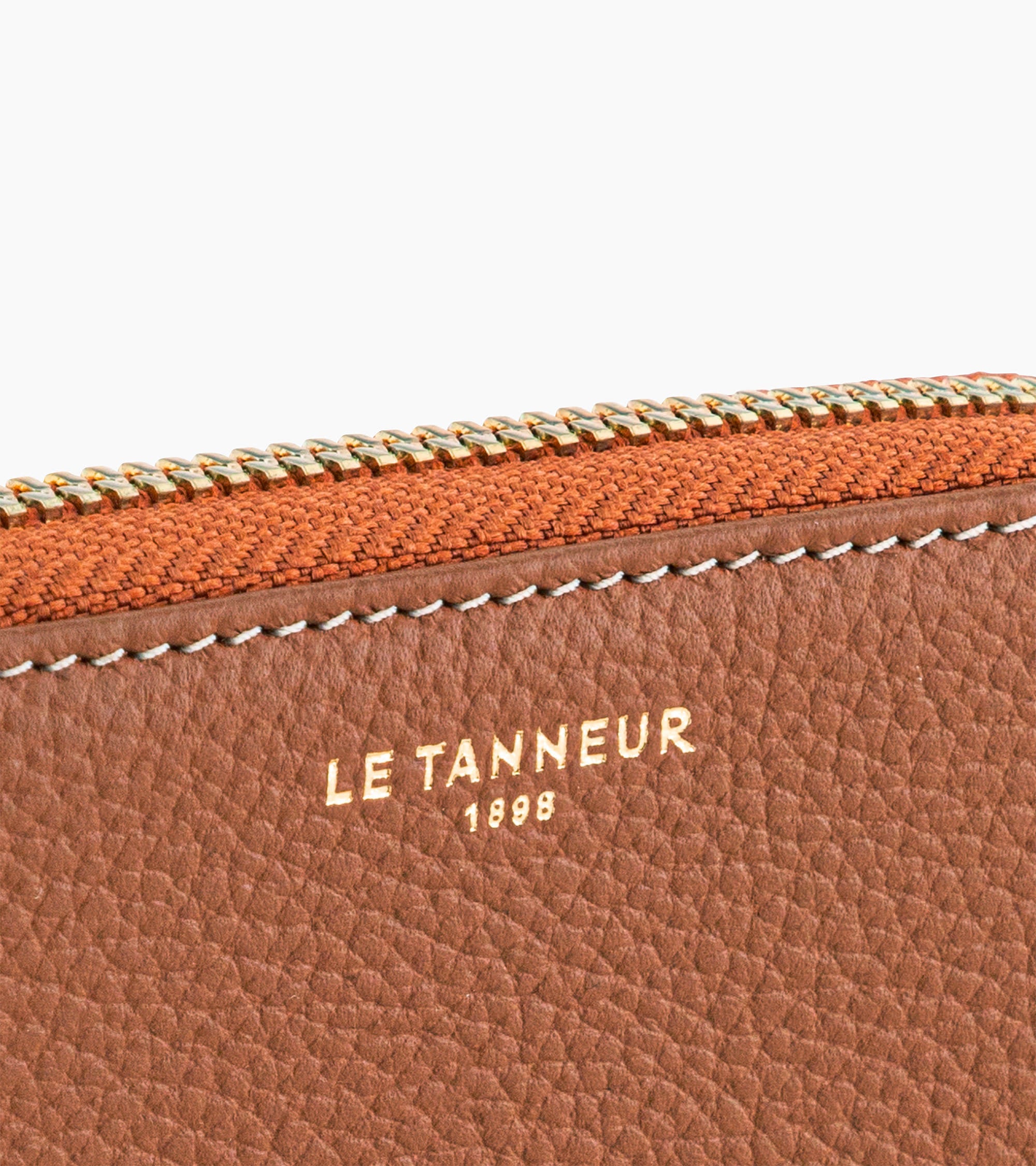 Geldbörse Emilie aus genarbtem Leder mit Reißverschluss