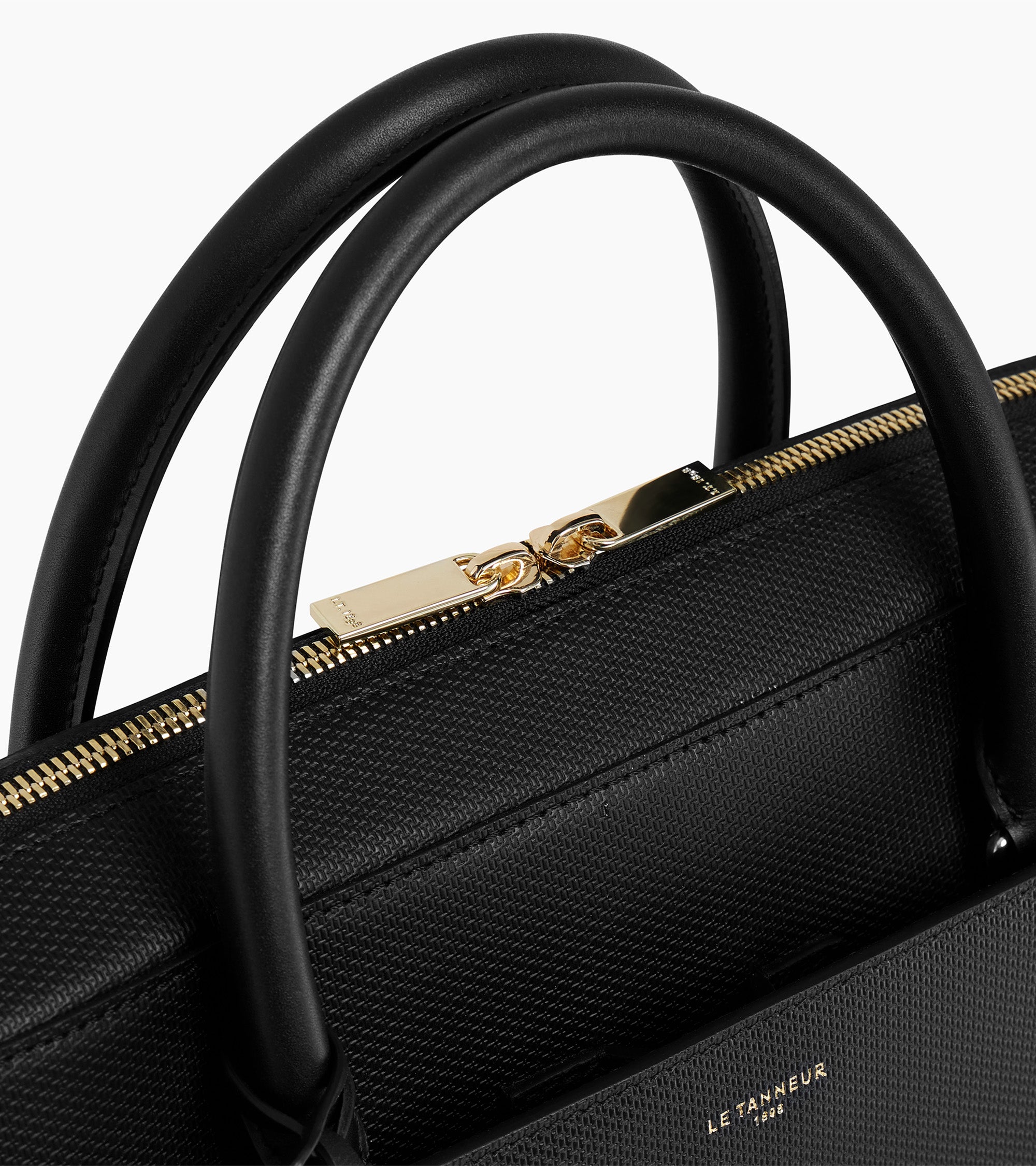 Aktentasche Emilie 15 Zoll aus monogrammiertem Leder