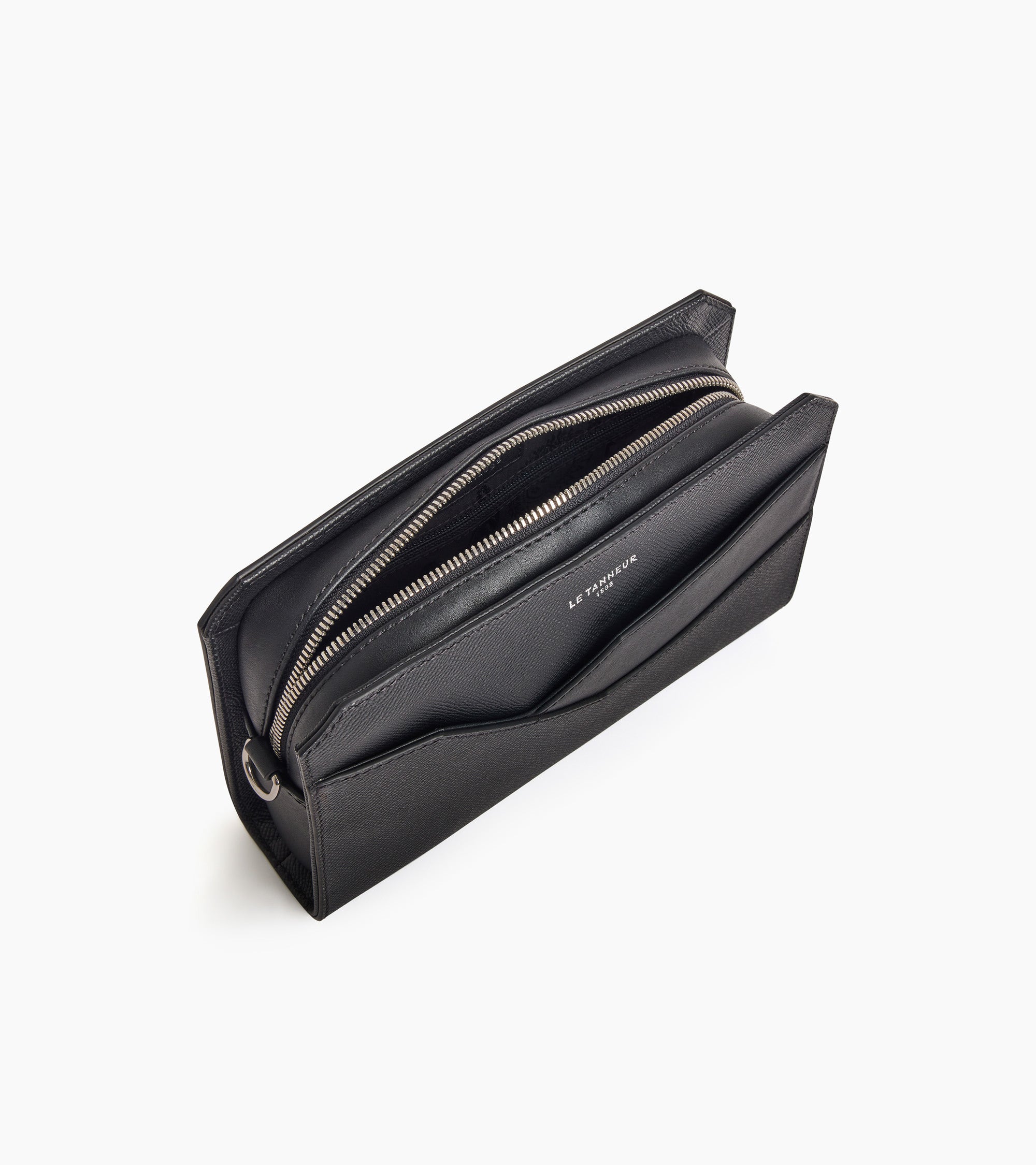 Kleine Tasche Gaston aus genarbtem Kreuzleder mit Handschlaufe