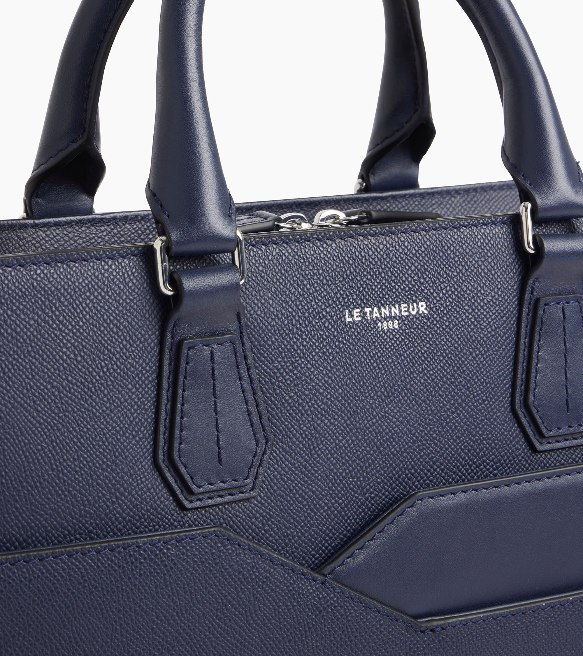 Aktentasche Gaston aus genarbtem Kreuzleder 15-Zoll