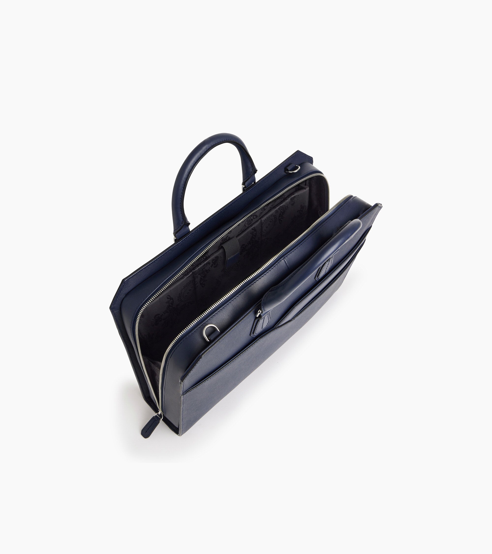 Aktentasche Gaston aus genarbtem Kreuzleder 15-Zoll