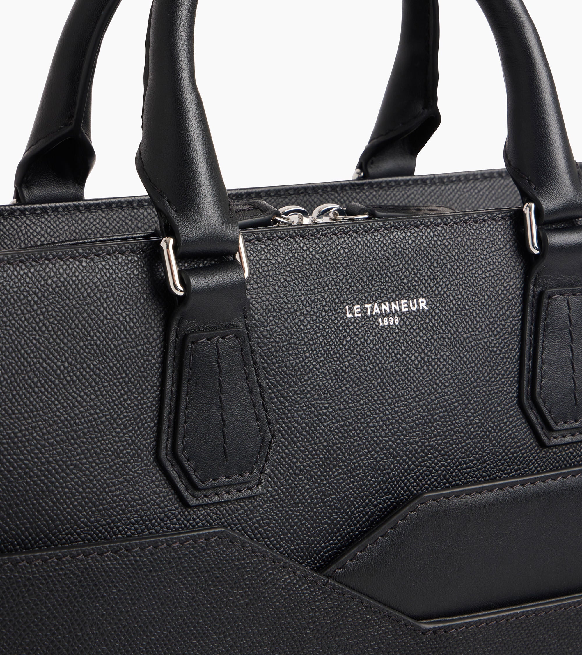 Aktentasche Gaston aus genarbtem Kreuzleder 15-Zoll