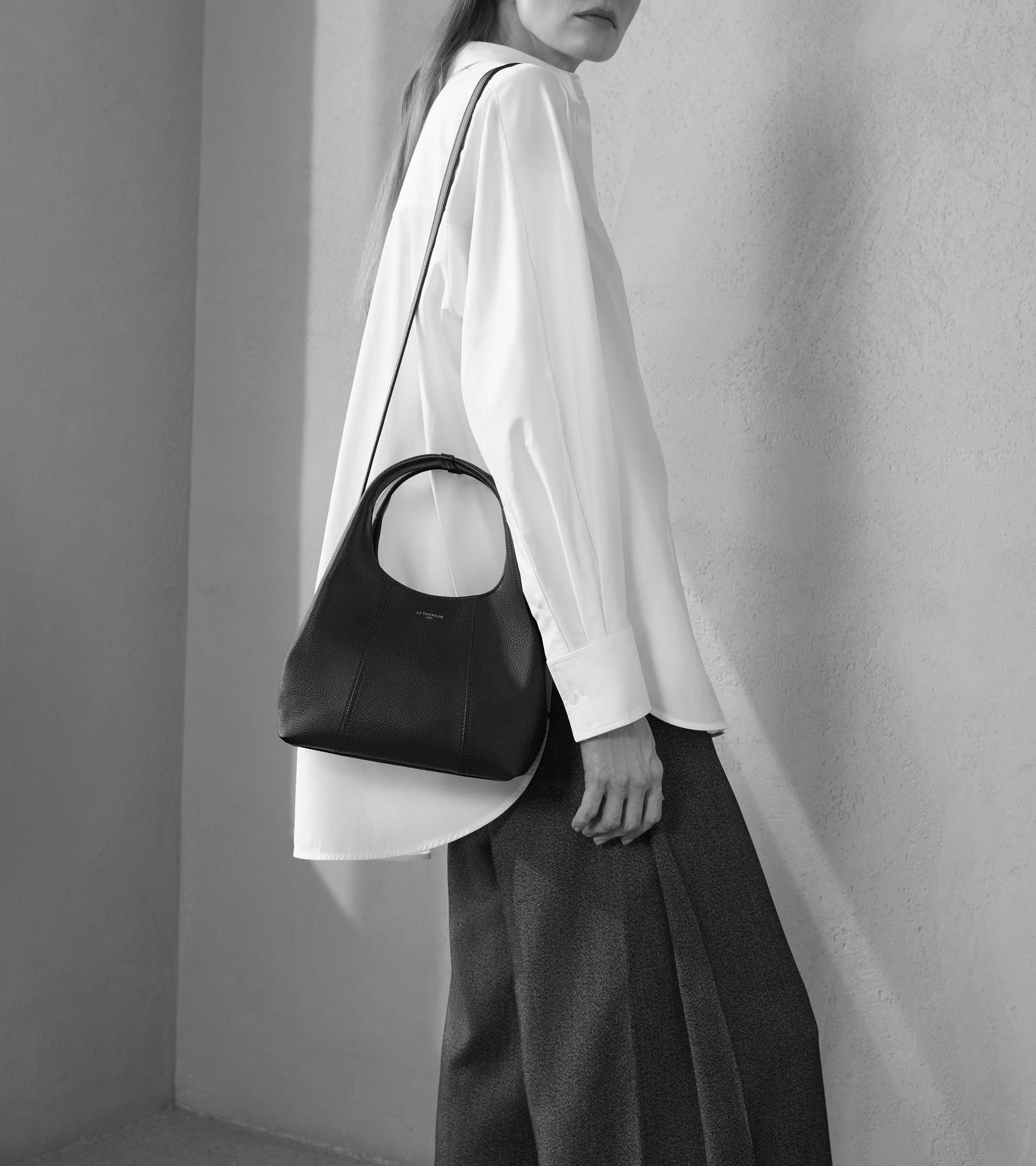 Kleine Handtasche Juliette aus genarbtem Leder