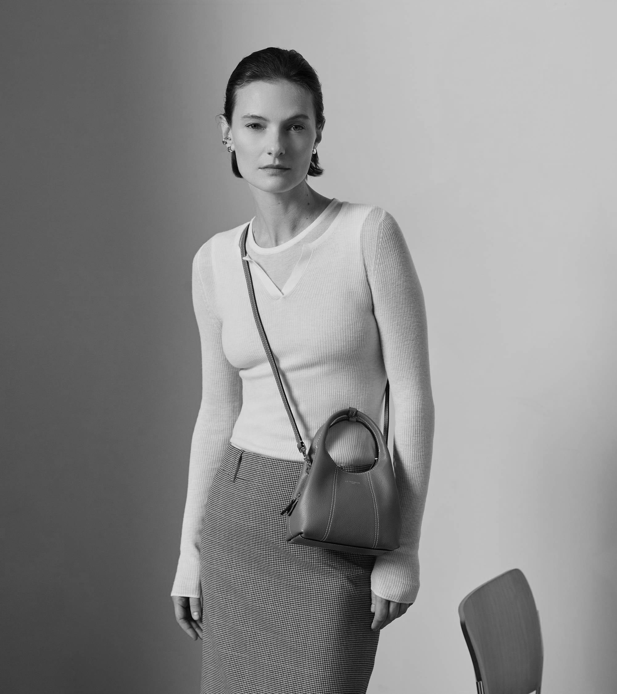 Mini-Handtasche Juliette aus genarbtem Leder