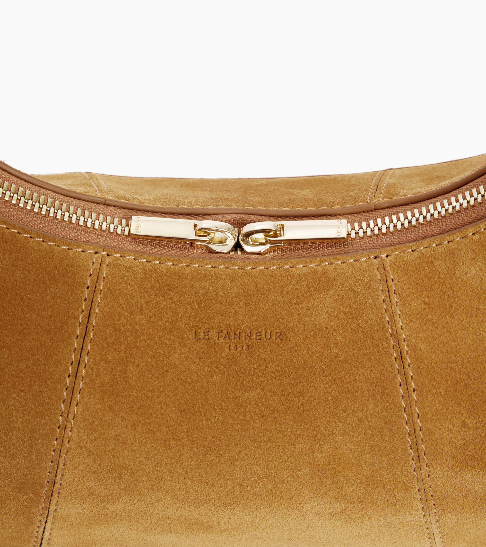 Kleine Hobo-Tasche Juliette aus Velours-Spaltleder