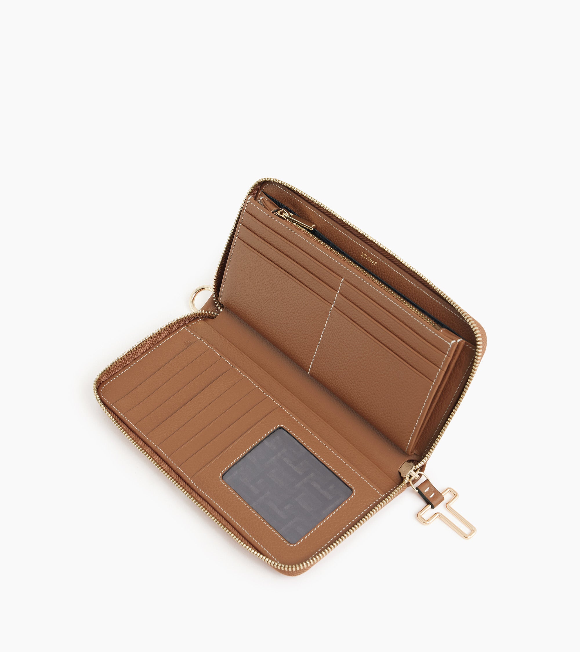 Geldbörse Juliette aus genarbtem Leder mit Reißverschluss