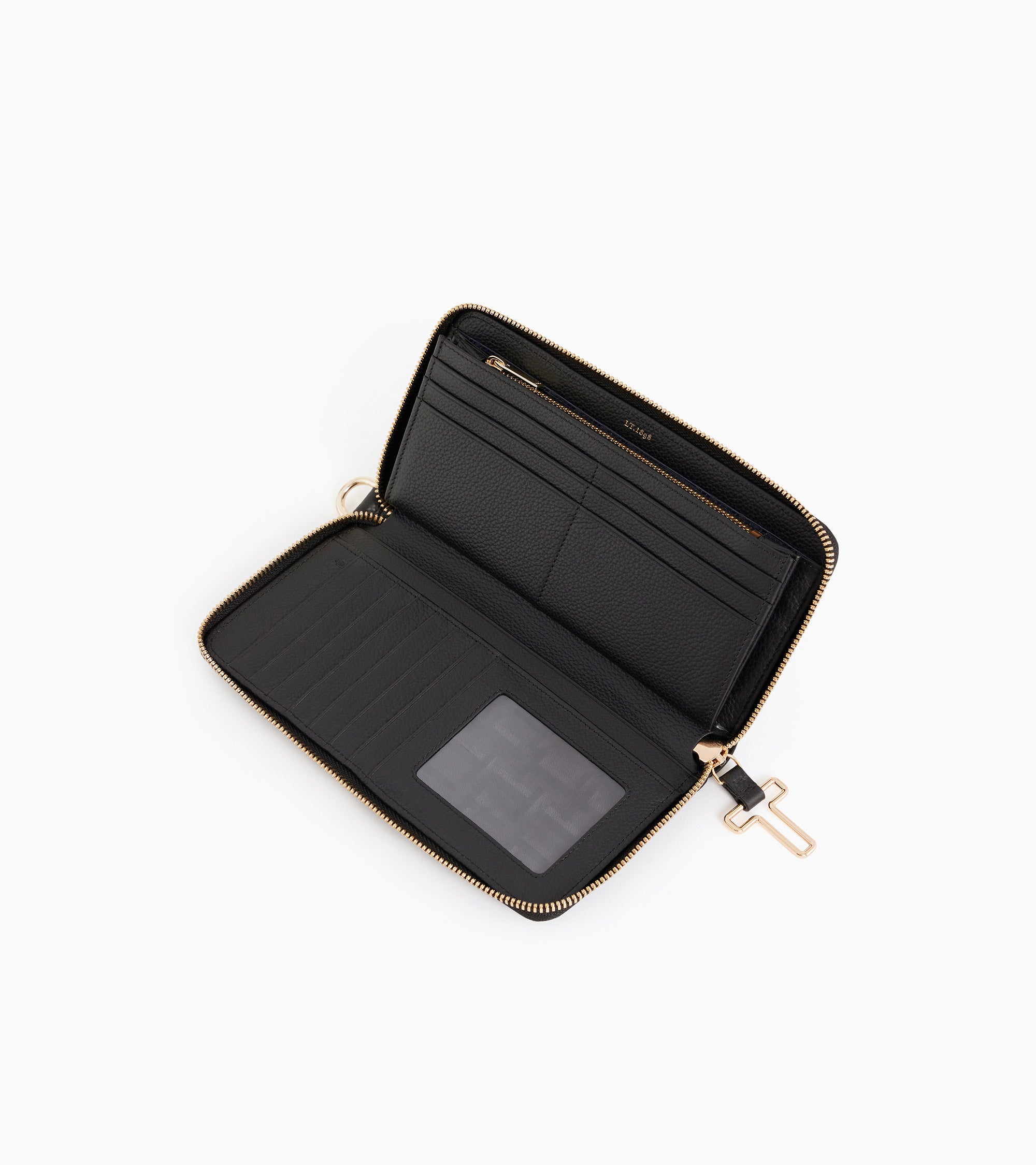 Geldbörse Juliette aus genarbtem Leder mit Reißverschluss