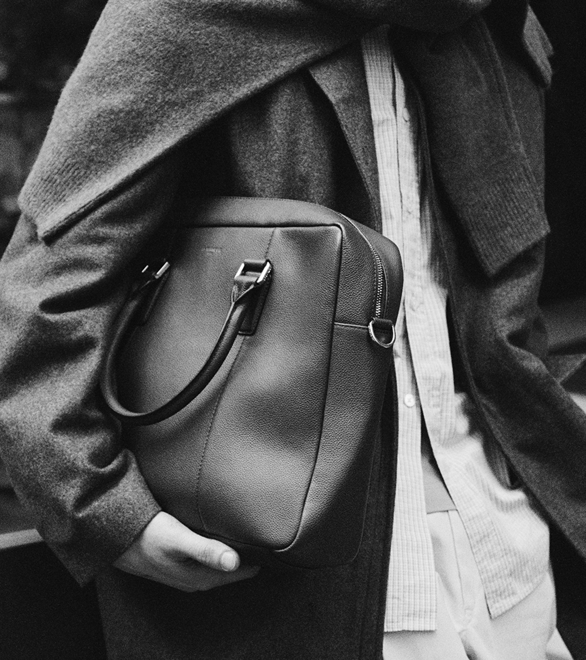 Aktentasche Marceau 17-Zoll aus genarbtem Leder