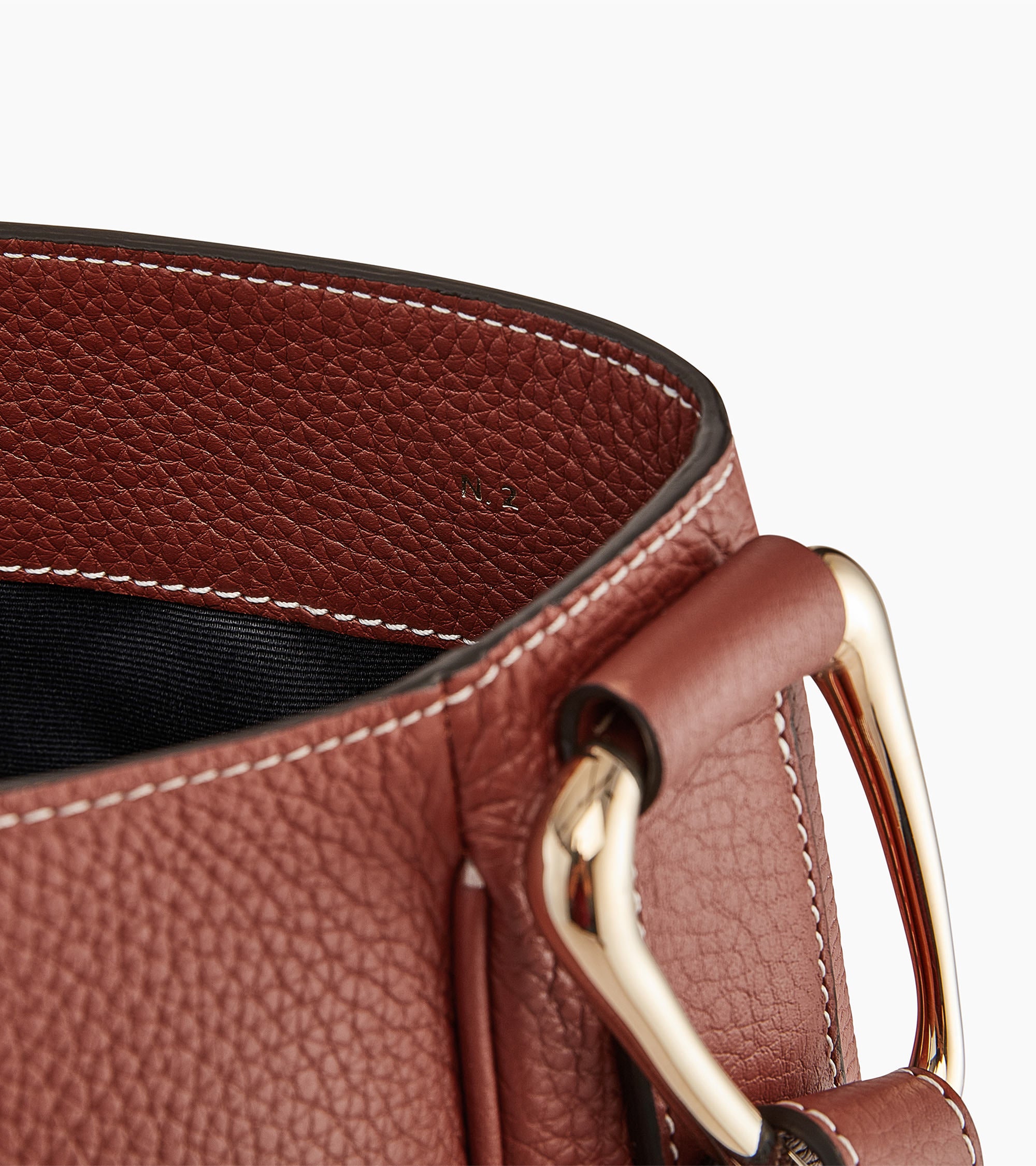 Große Hobo-Tasche Madeleine aus genarbtem Kalbsleder