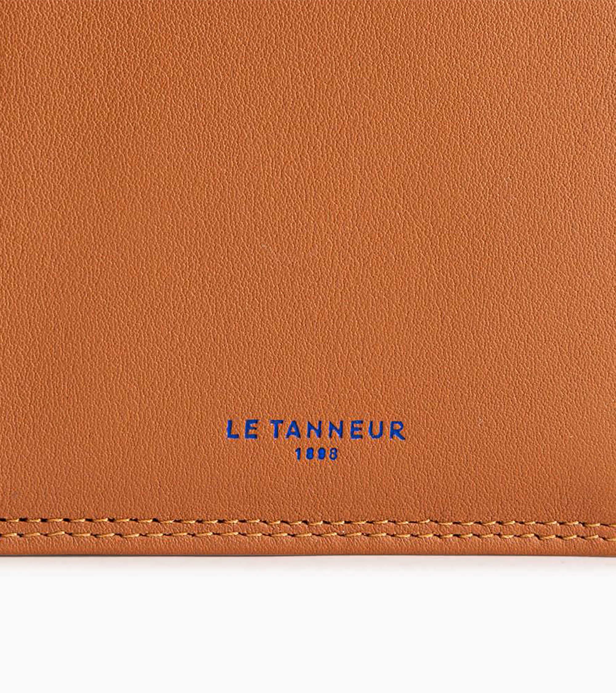 Große Faltgeldbörse Martin im Hochformat aus Glattleder mit Reißverschluss