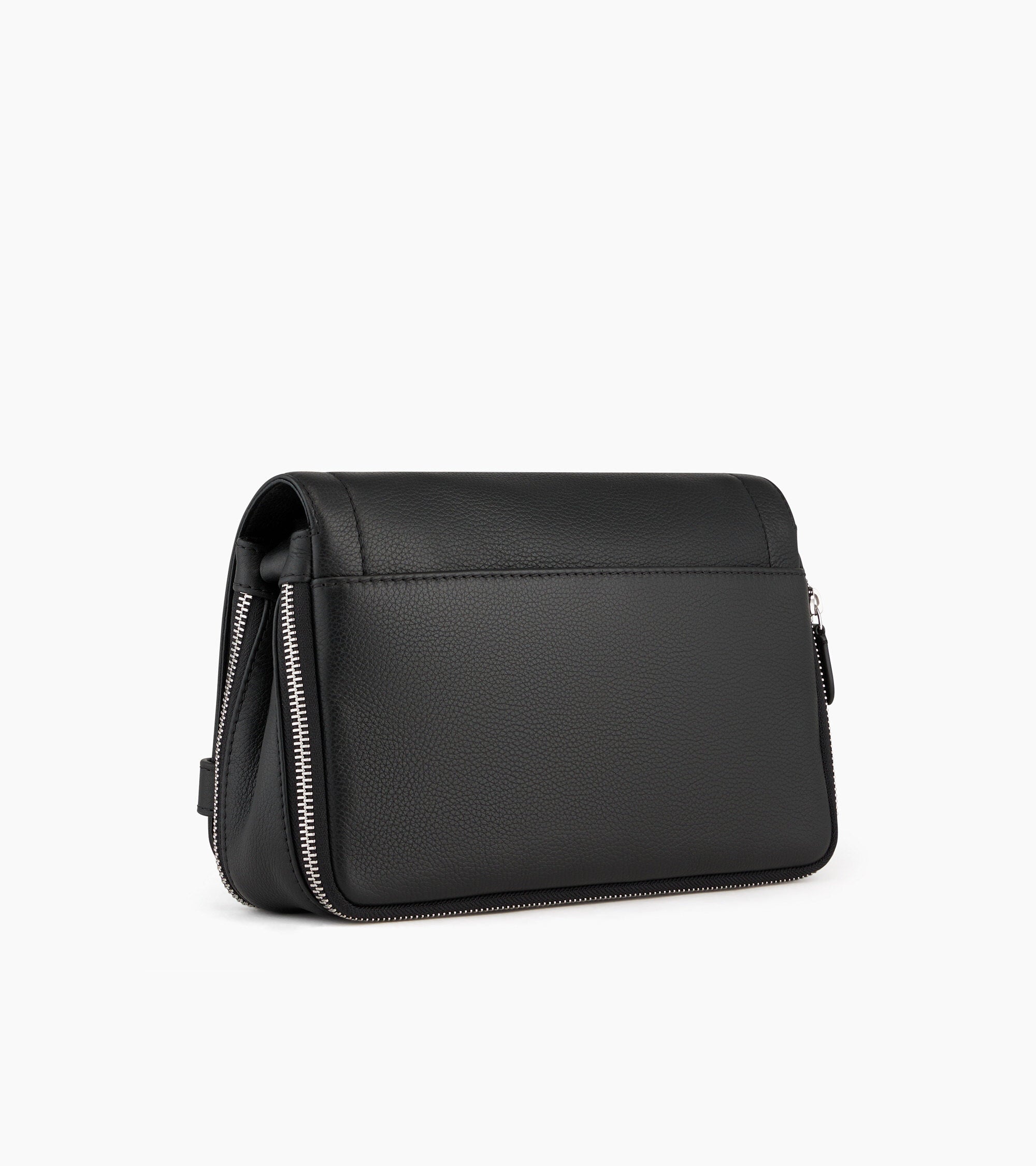 Simone small bag with crossbody strap in pebbled leather