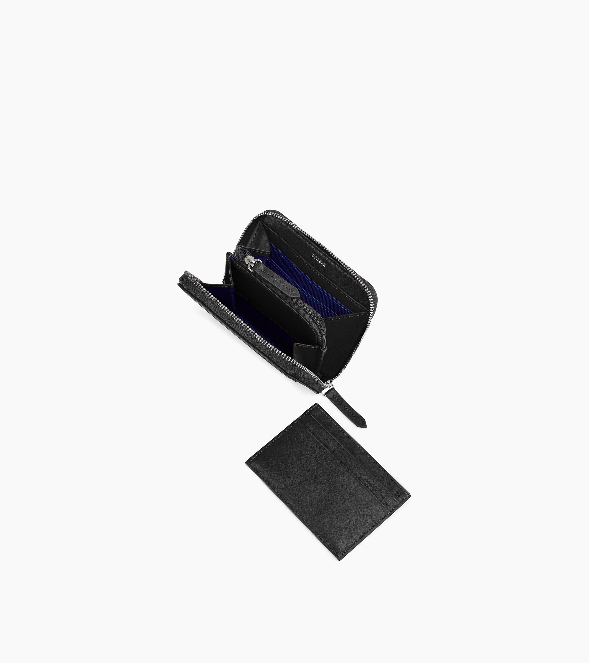 Geldbörse Charlotte aus Glattleder mit Reißverschluss und herausnehmbarem Kartenetui