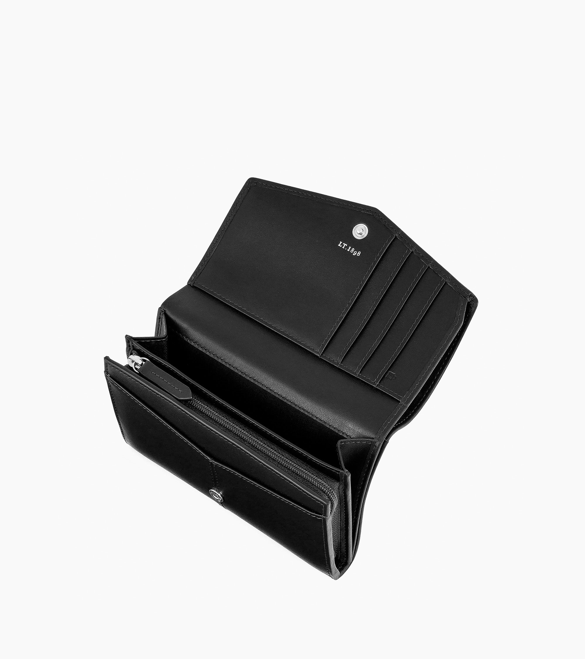 Mittelgroße Charlotte Geldbörse aus glattem Leder