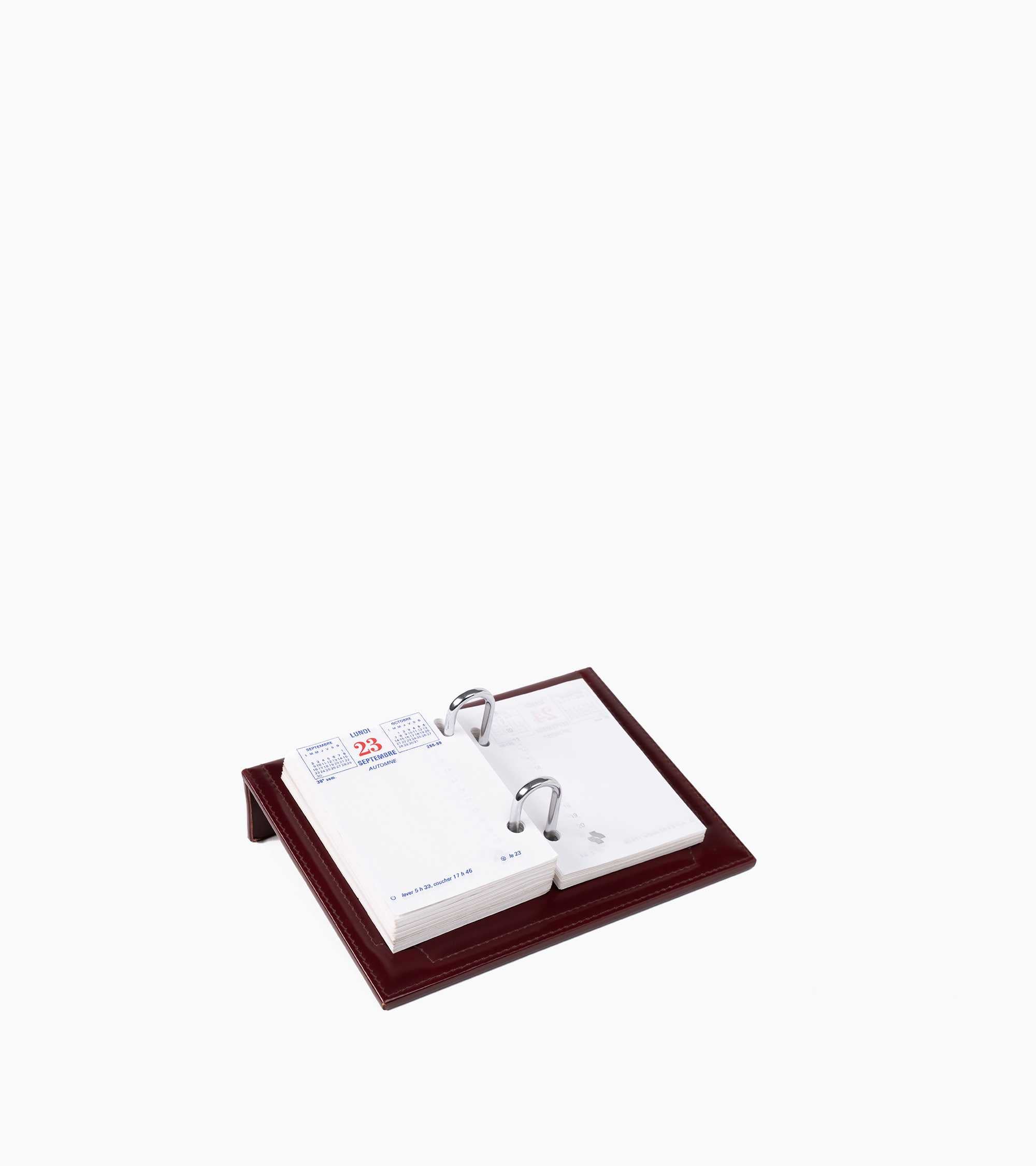 Kalenderhalter aus Leder