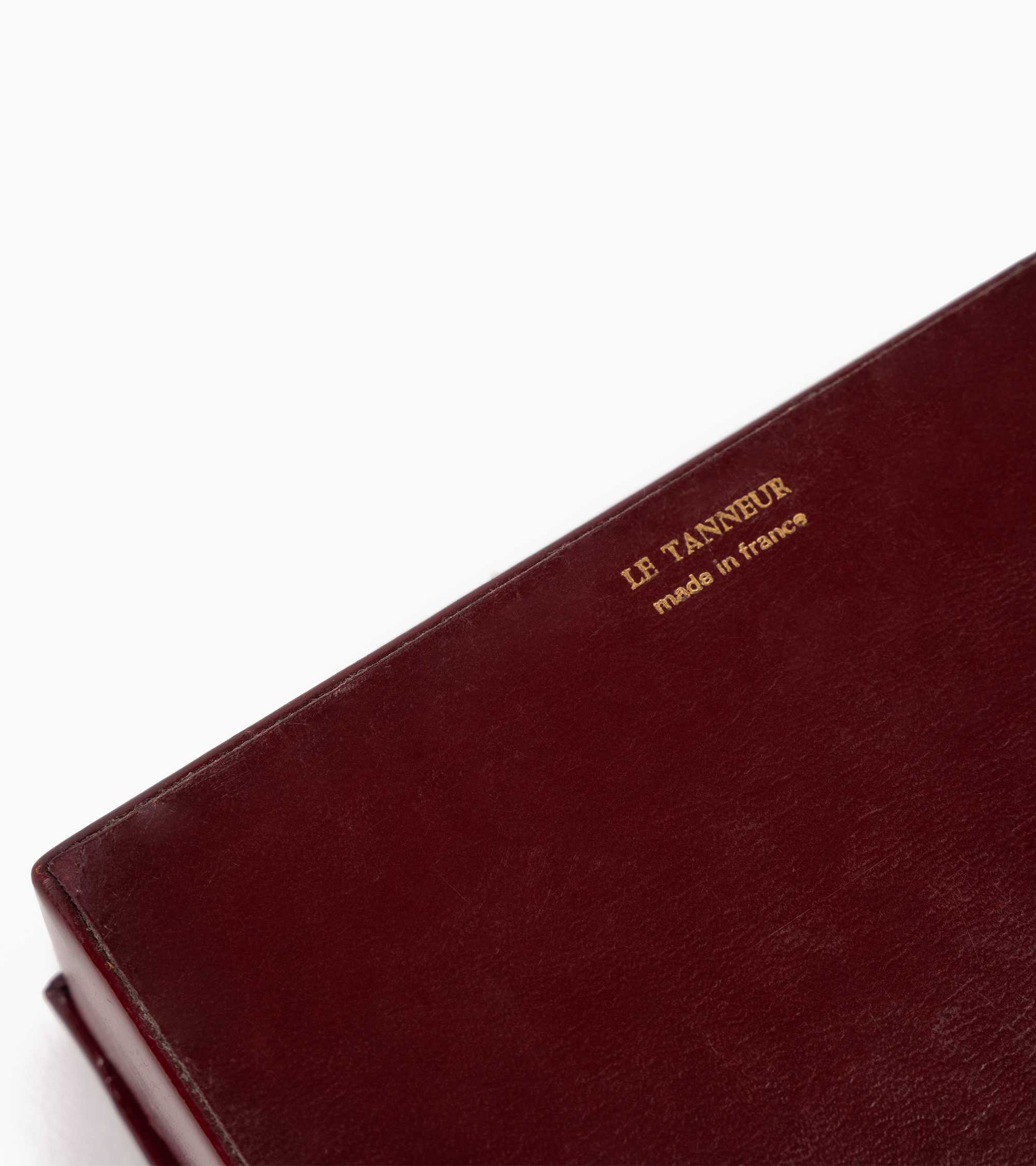 Kleine Kartenspiel-Schatulle aus Leder