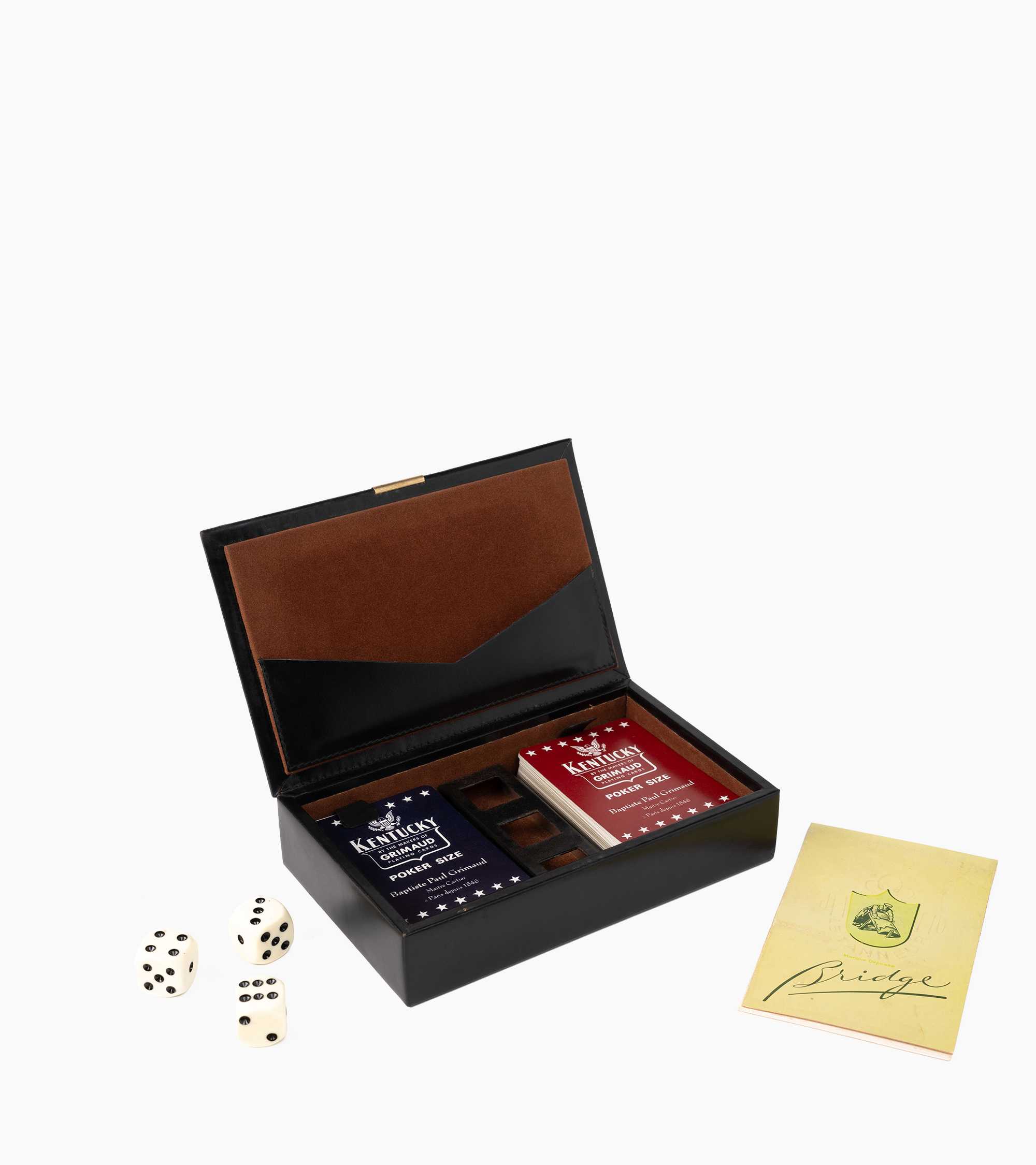 Kleine Bridge-Schatulle aus Leder