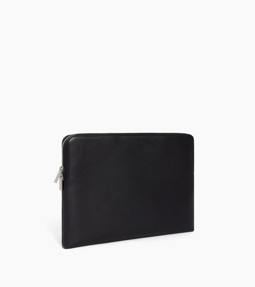 14-Zoll-Laptoptasche aus genarbtem Leder