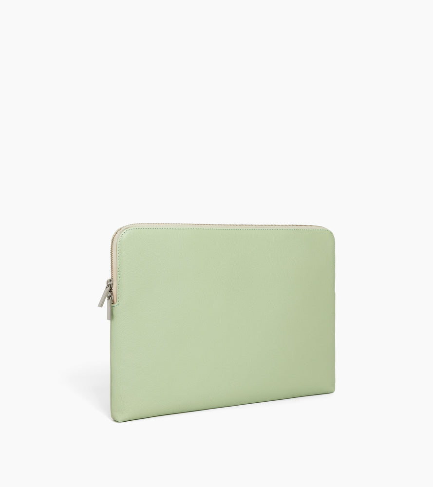 14-Zoll-Laptoptasche aus genarbtem Leder