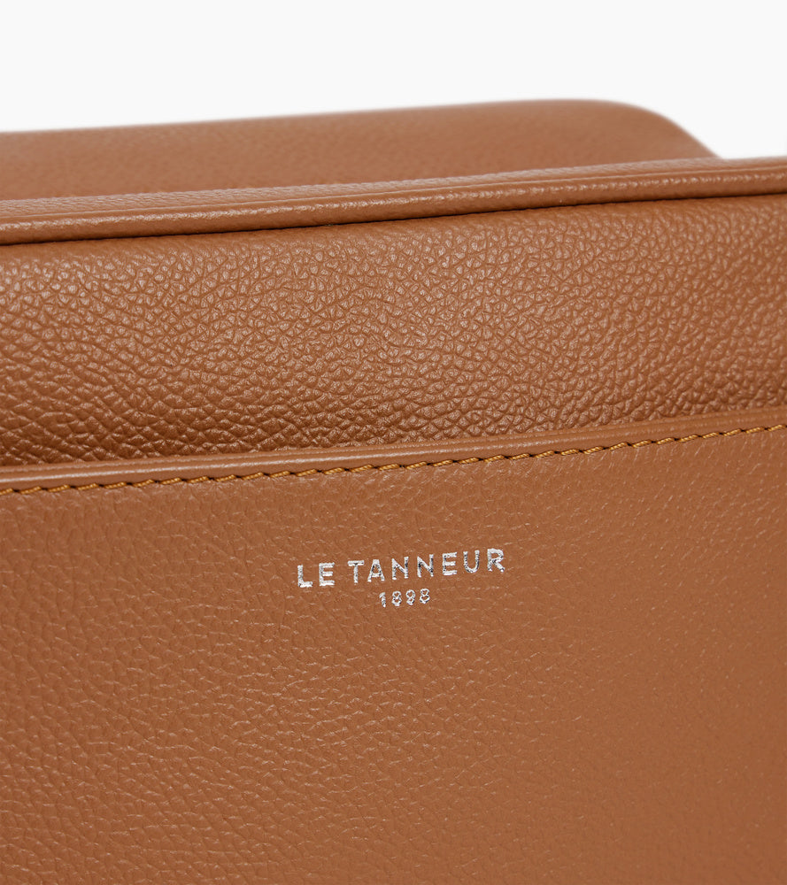 Kulturbeutel aus genarbtem Leder