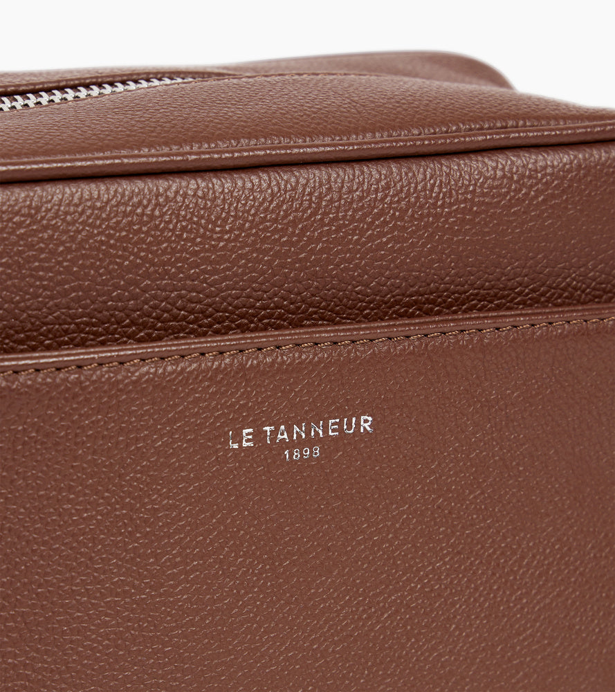 Kulturbeutel aus genarbtem Leder