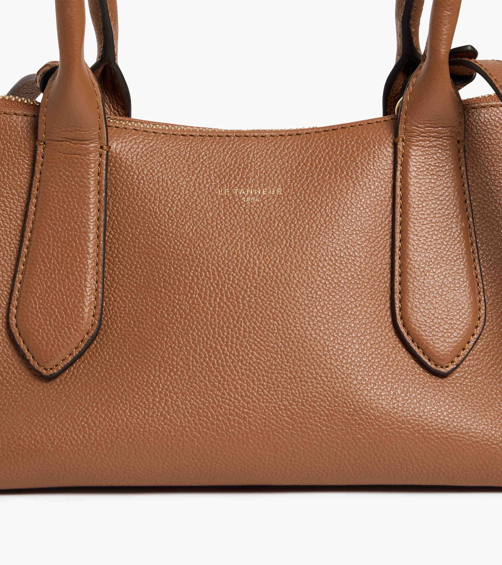 Bowlingtasche Apolline aus genarbtem Leder