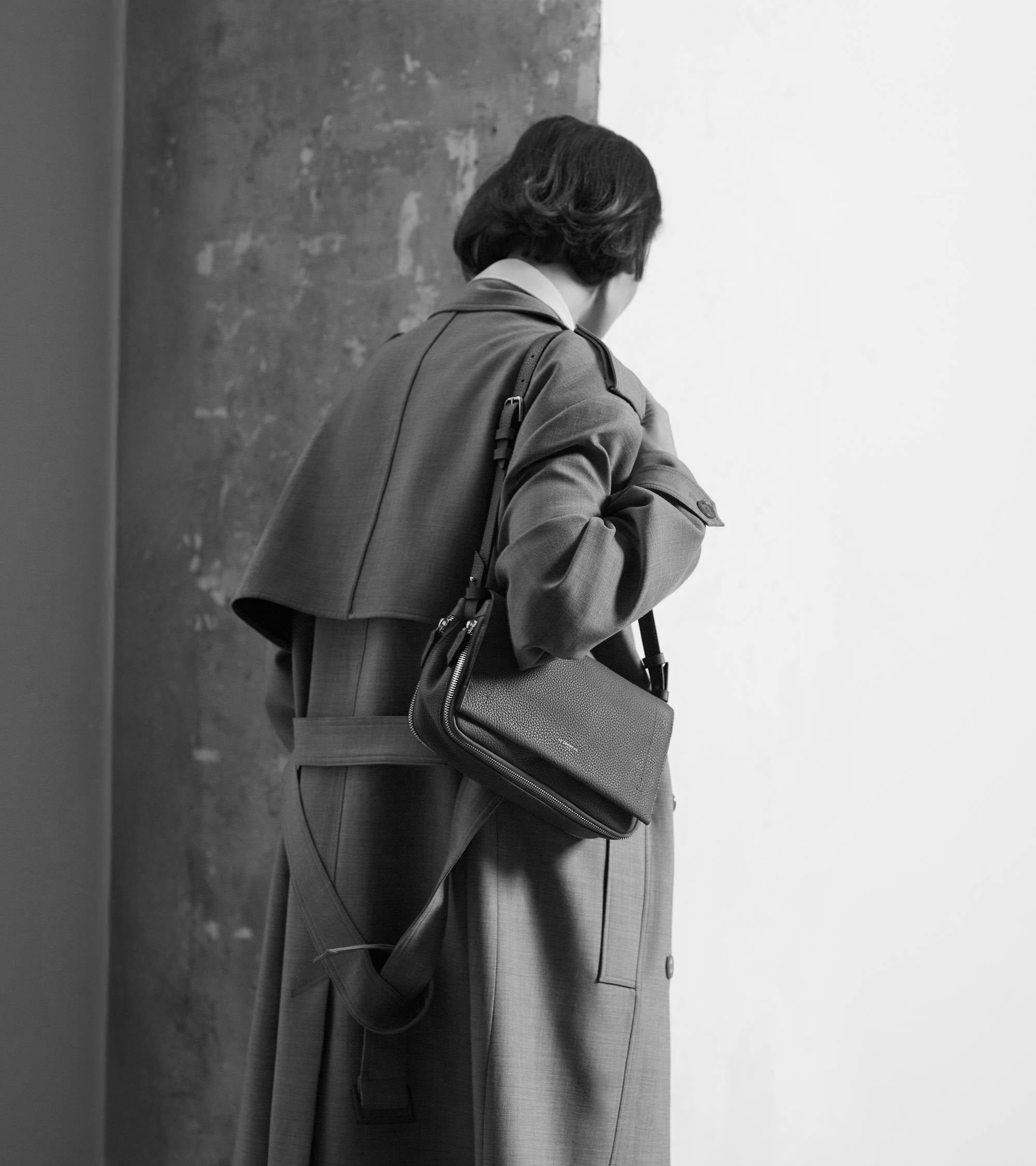 Petit sac bandoulière Aurore en cuir grainé