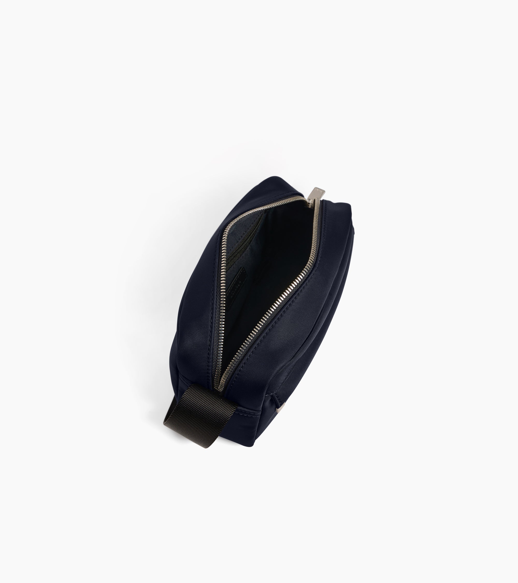 Bolso bandolera pequeño Basile de lona de nailon y cuero liso