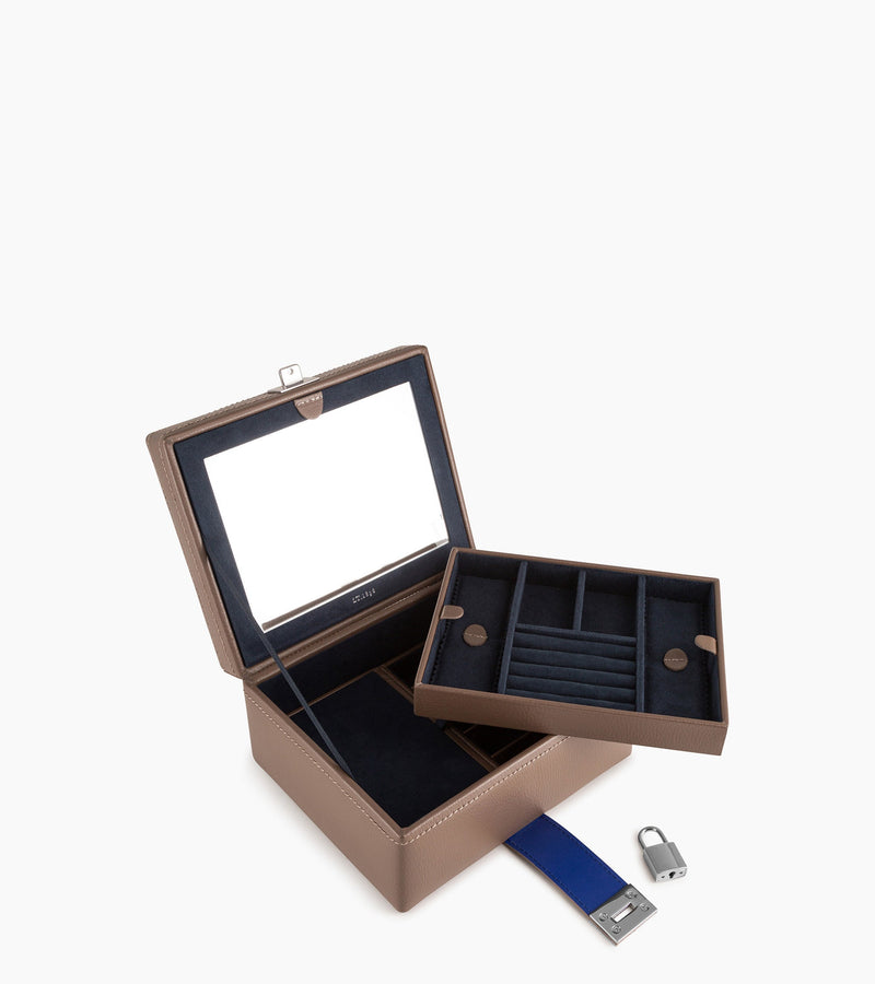 Boite à bijoux moyen modèle en cuir  - Le Tanneur