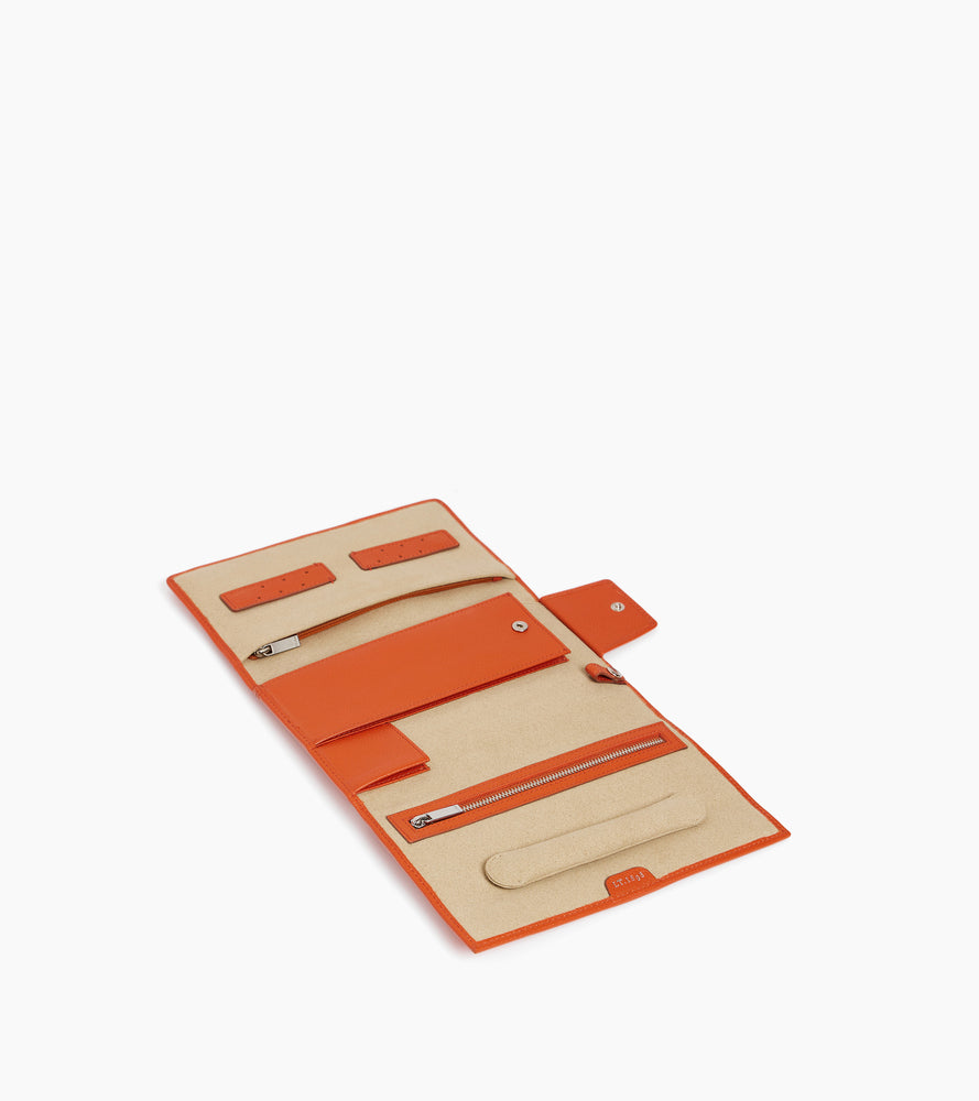 Reiseschmuckschatulle aus Leder