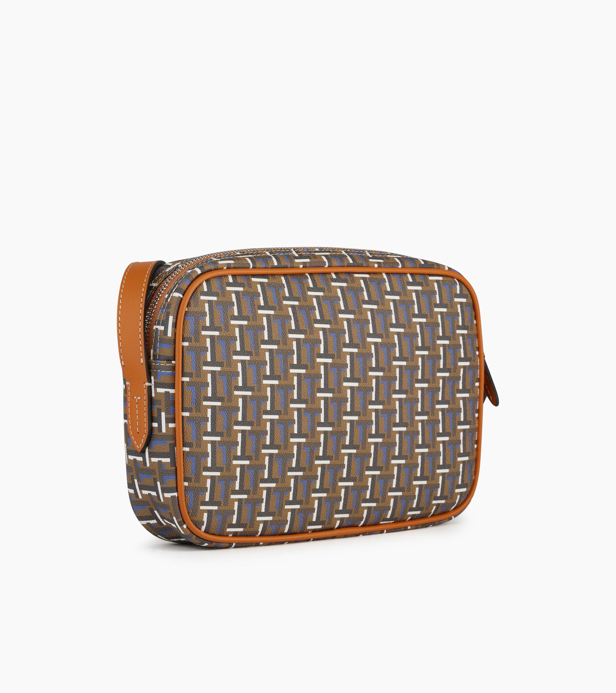 Camille small bag with crossbody strap in coated canvas