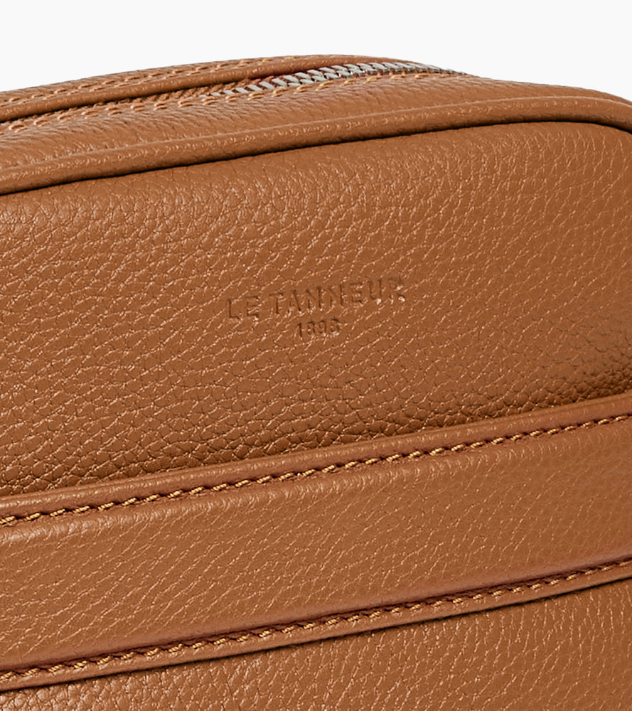 Charles small cross body bag in grained leather
