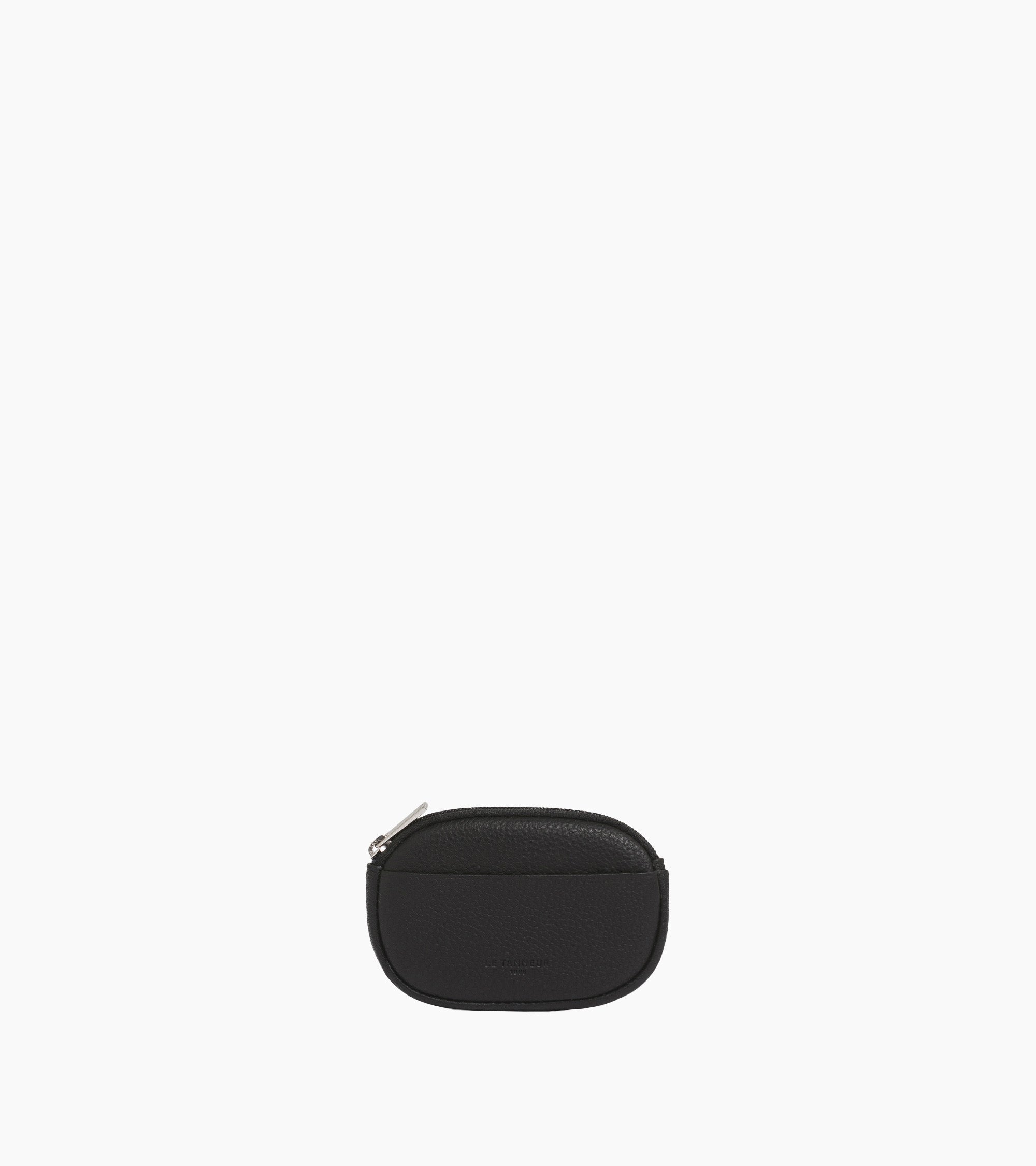 Charles zipped coin purse in grained leather