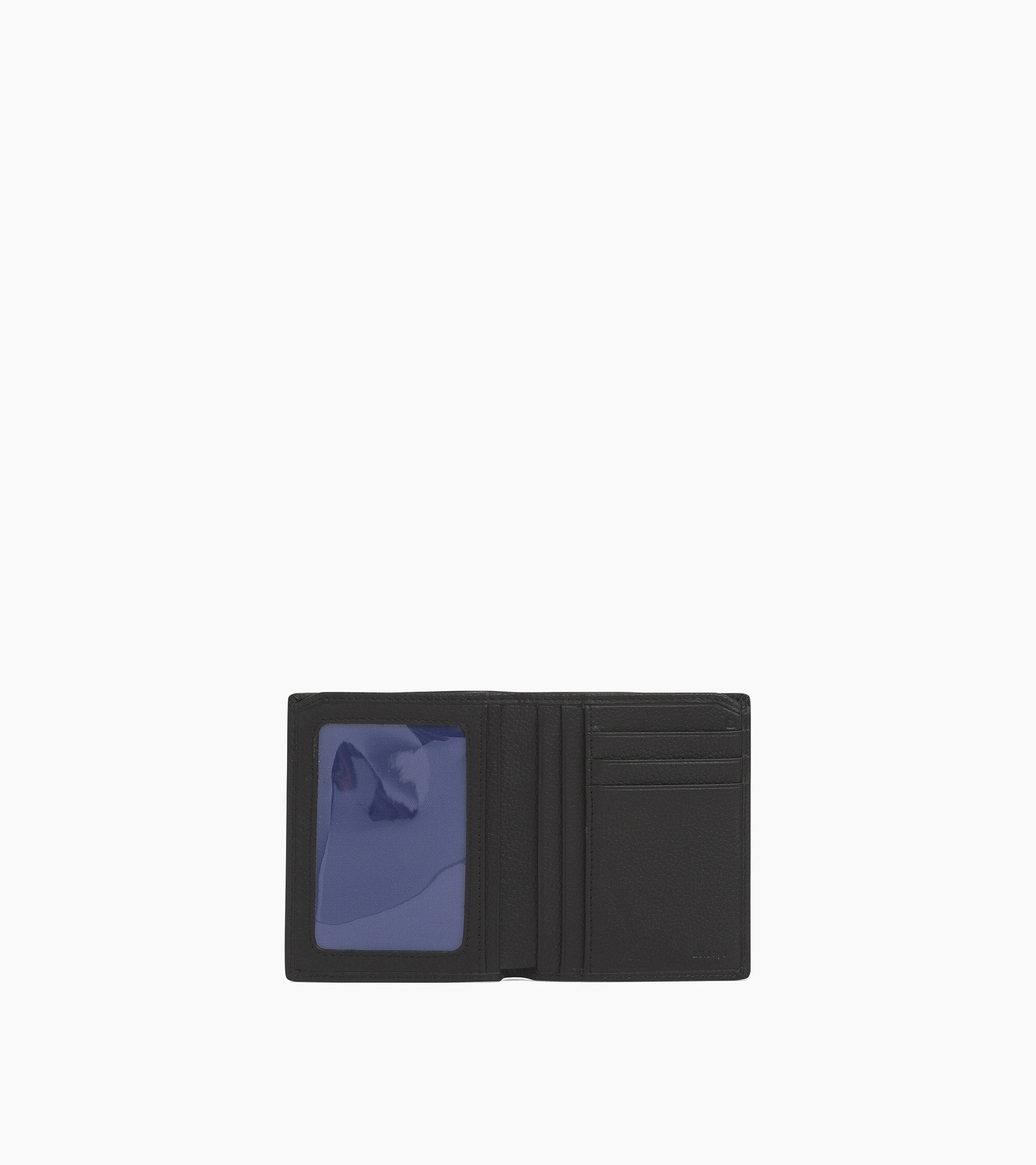 Medium Charles pebbled leather cardholder