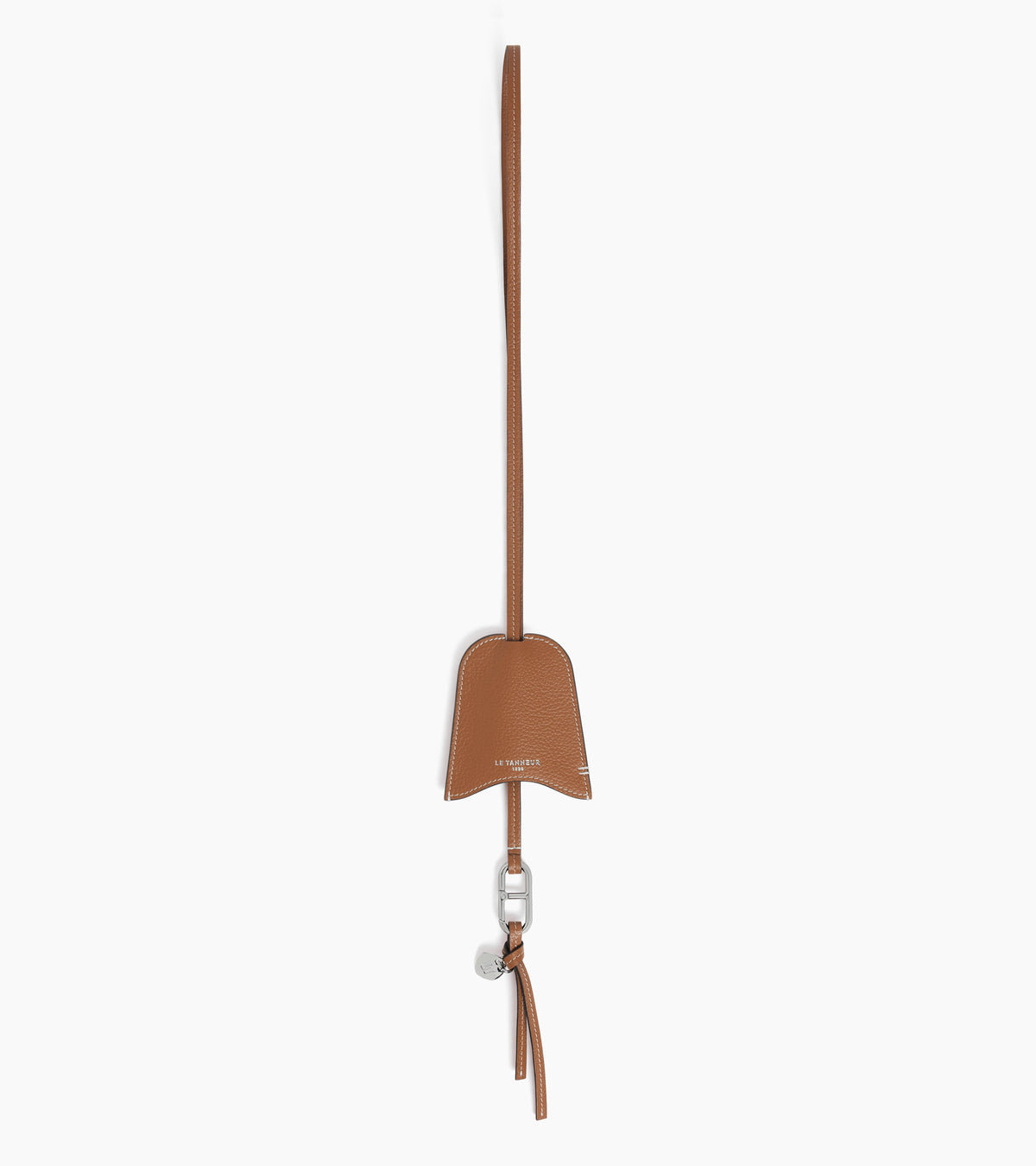 Schlüsseletui mit Charms aus genarbtem Leder