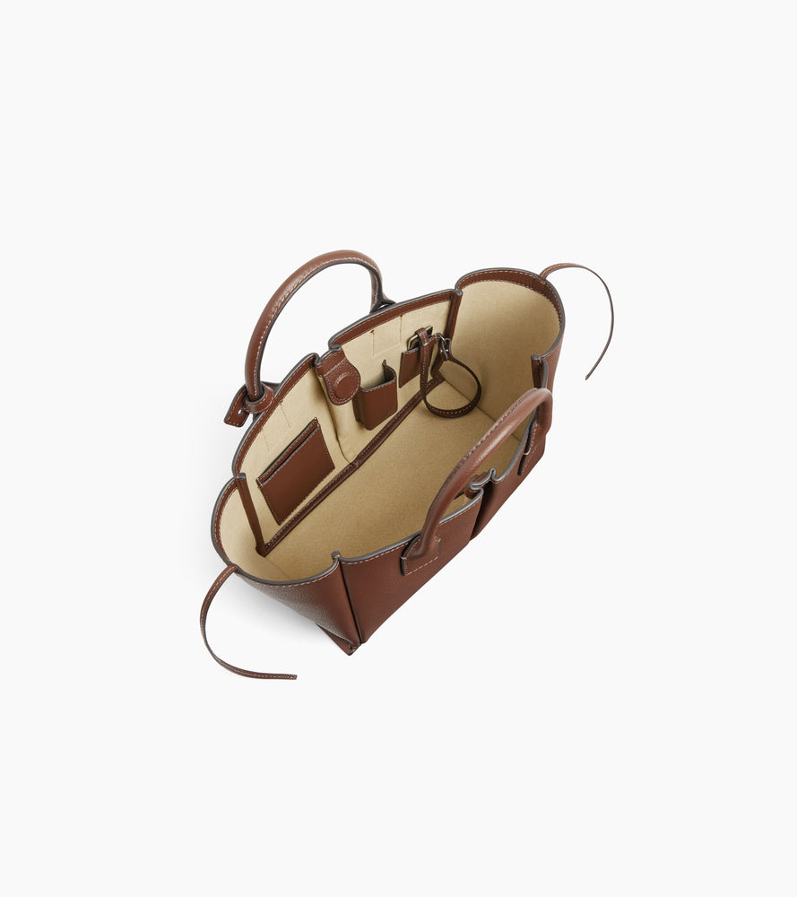 Kleine Elena-Handtasche aus genarbtem Leder