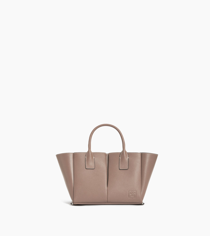 Petit sac à main Elena en cuir grainé
