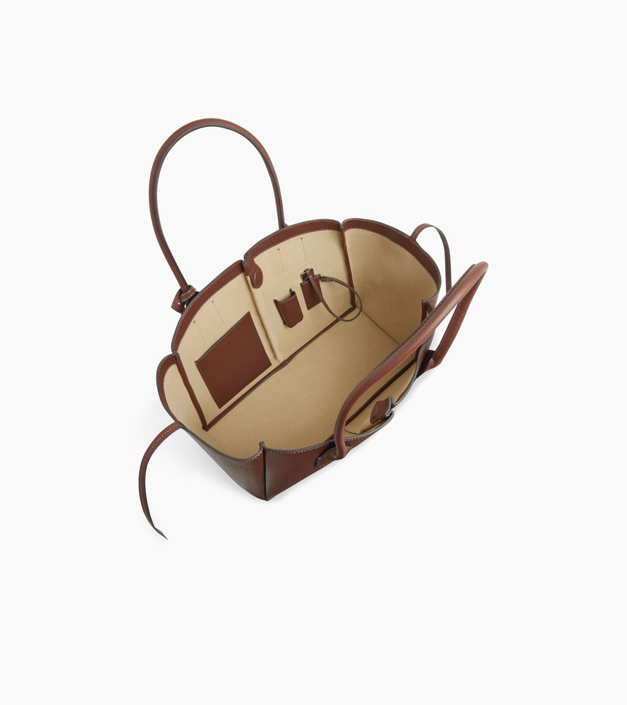 Großer Shopper Elena aus genarbtem Leder