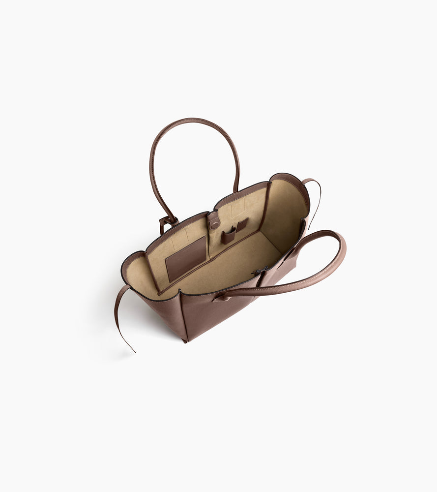 Grand sac cabas Elena en cuir grainé