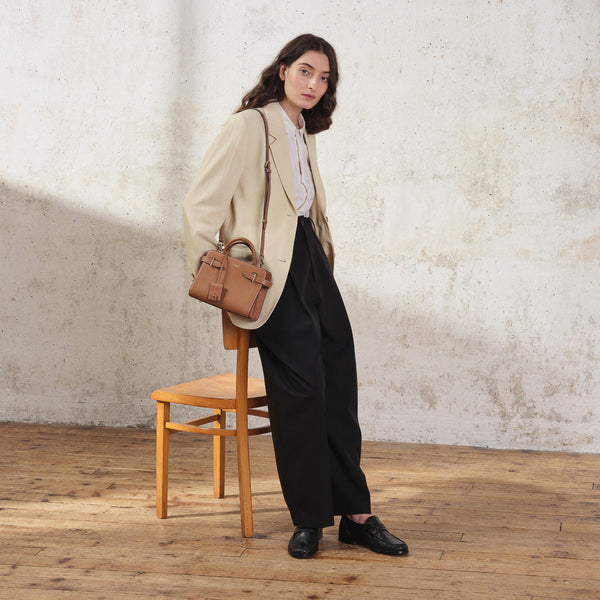 Petit sac à main Emilie en cuir grainé  - Le Tanneur