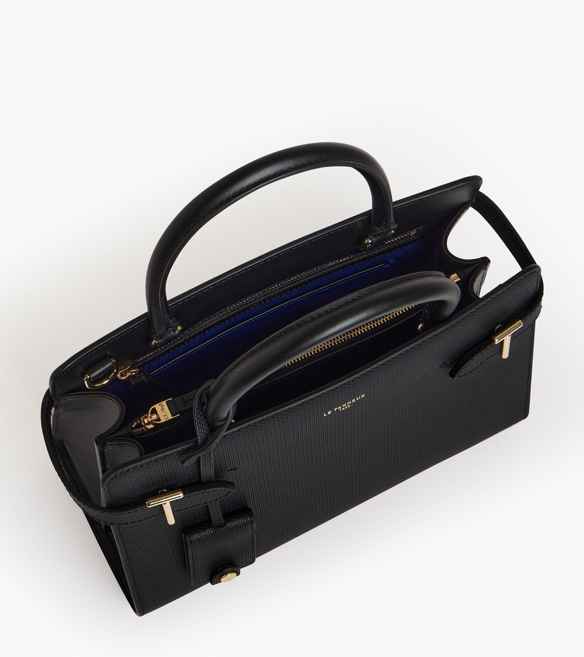 Medium Emilie T signature leather handbag