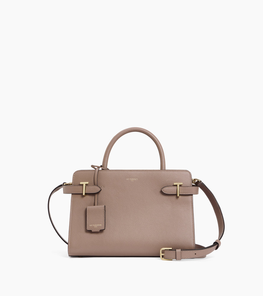 Sac à main moyen modèle Emilie en cuir grainé