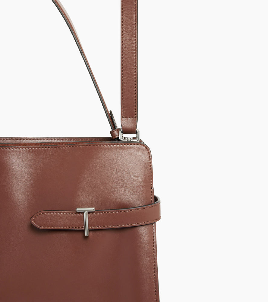 Maxi-Handtasche Emie aus Glatt- und Nubukleder