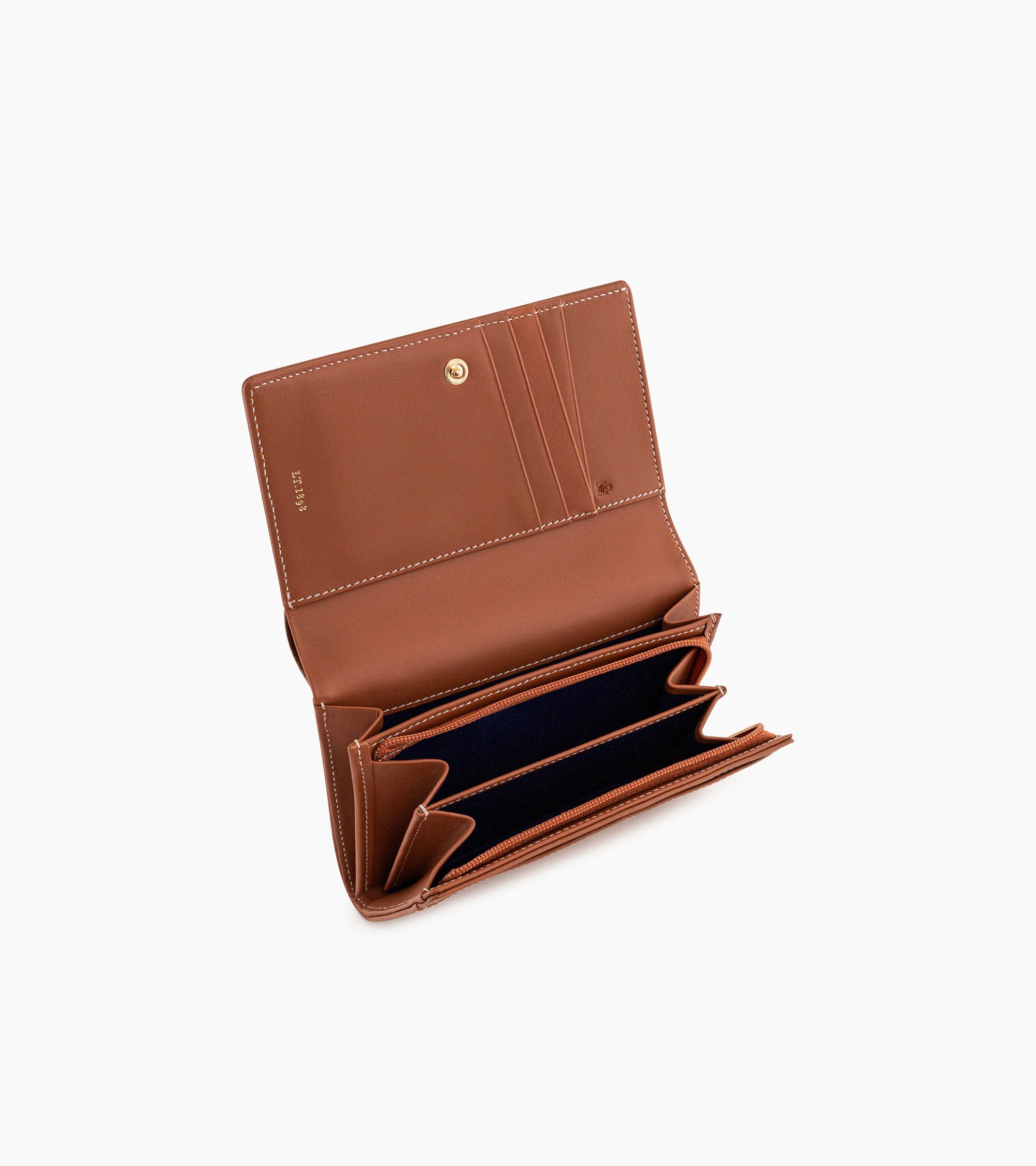 Emilie wallet in pebbled leather