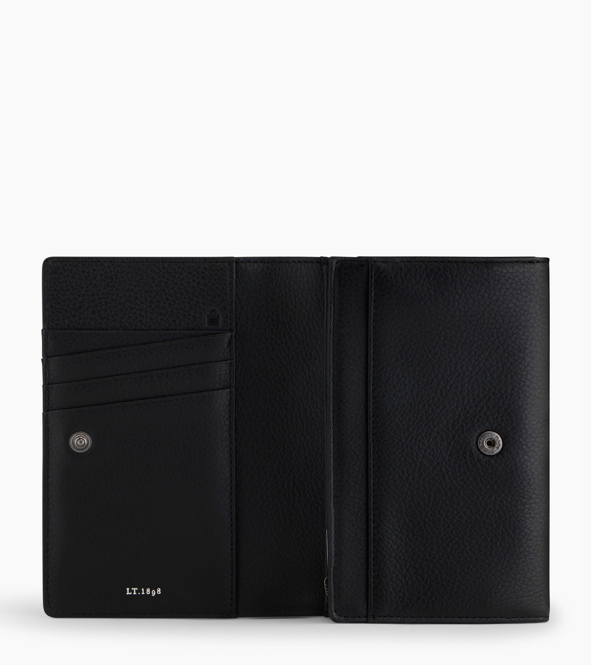 Emilie wallet in pebbled leather