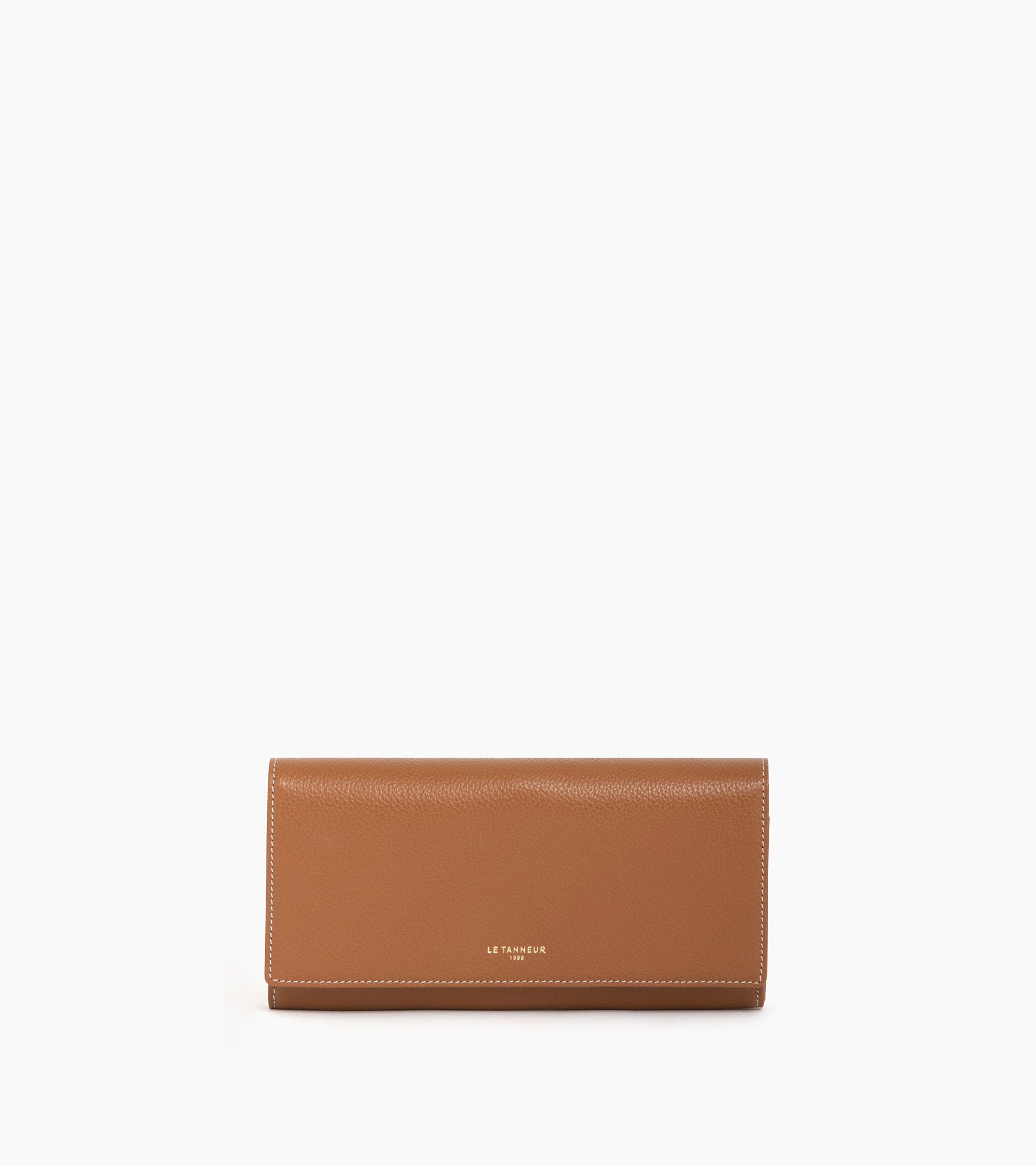 Emilie zipped travel companion in pebbled leather
