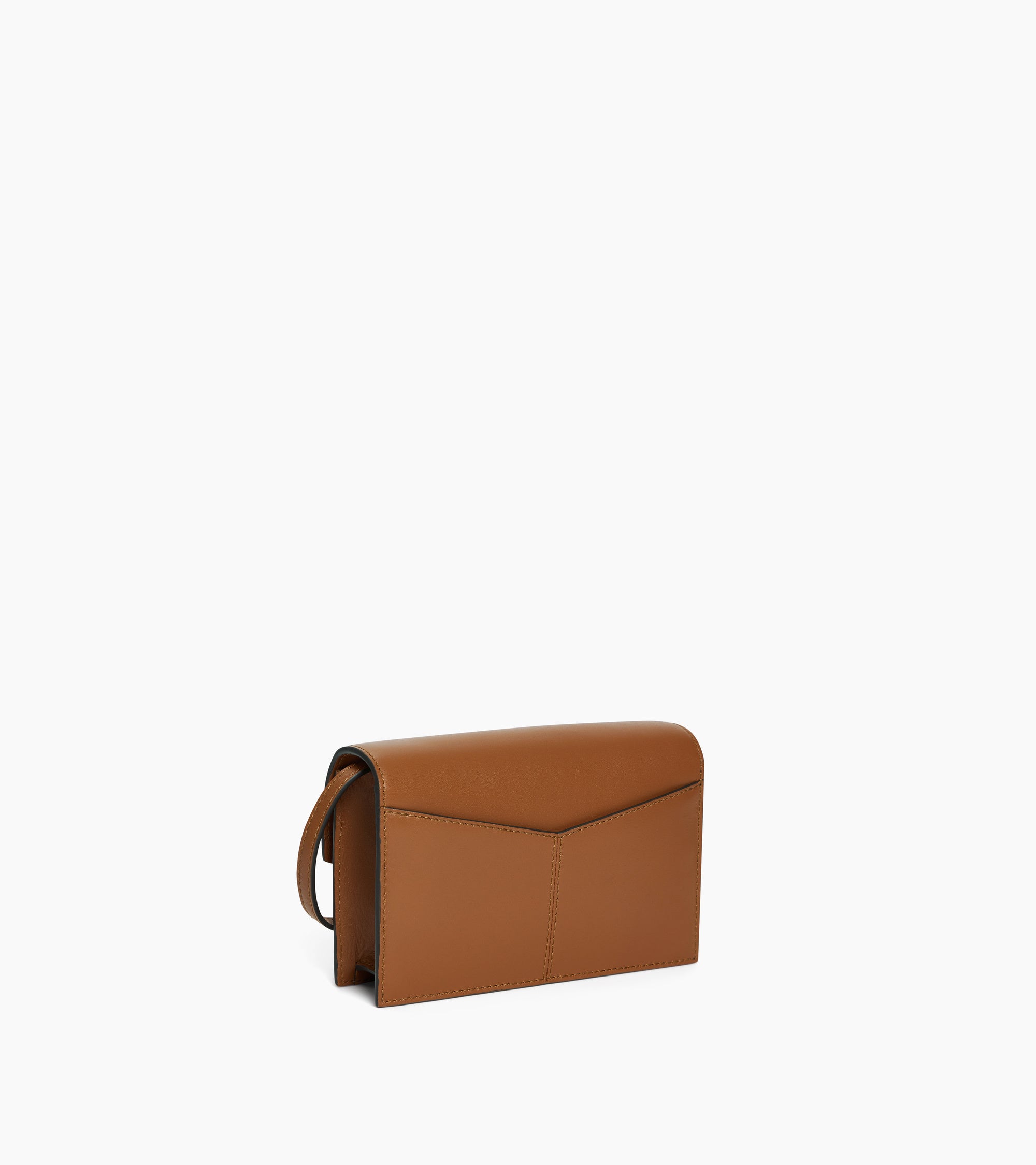 Clutch-Tasche mit Schulterriemen aus Glattleder